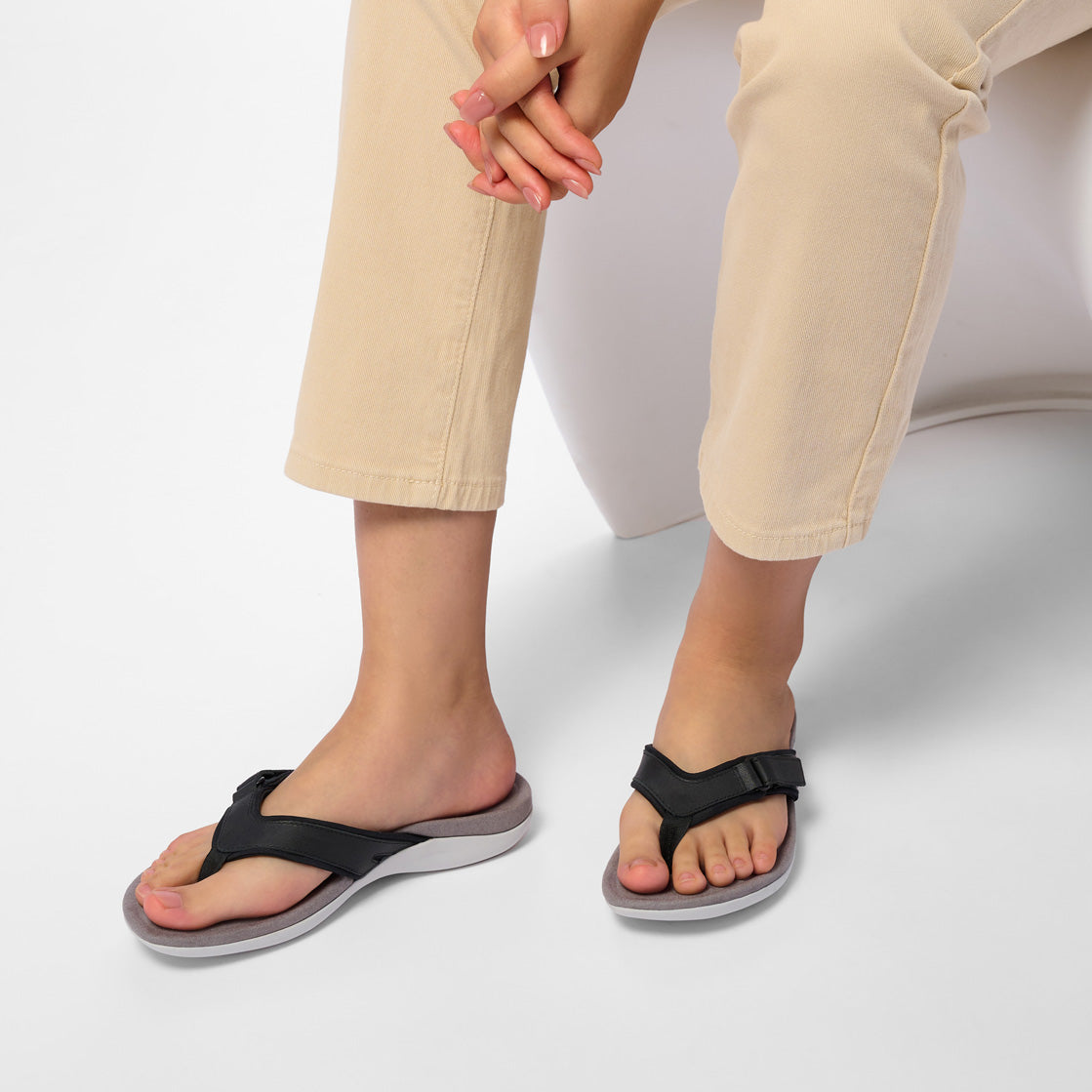 ABEO Footwear Oasis Sport Flip Flop Black