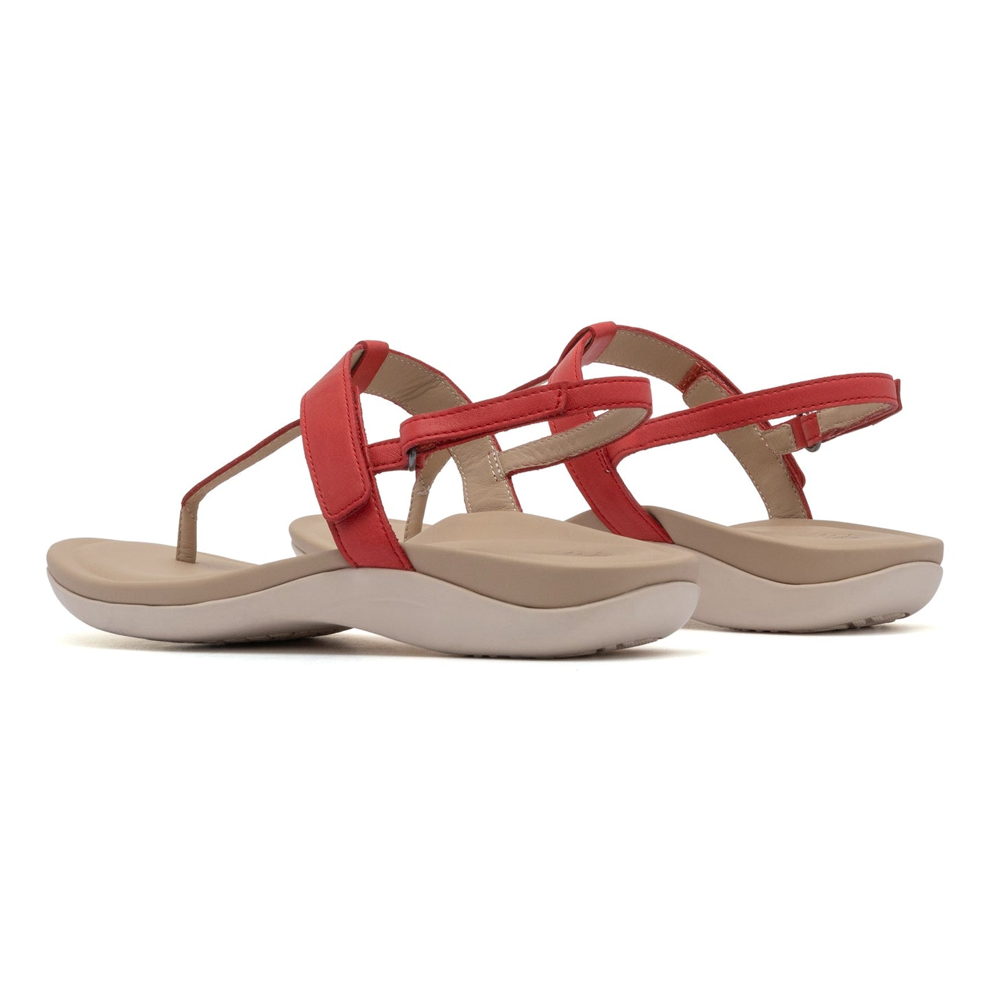 ABEO Footwear Oasis T Strap Red