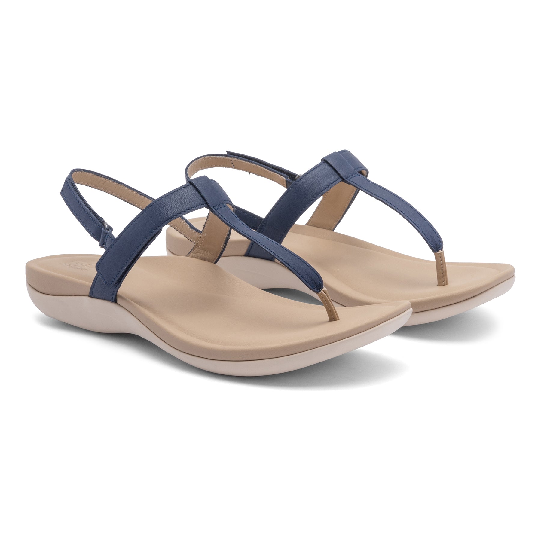 ABEO Footwear Oasis T Strap Navy