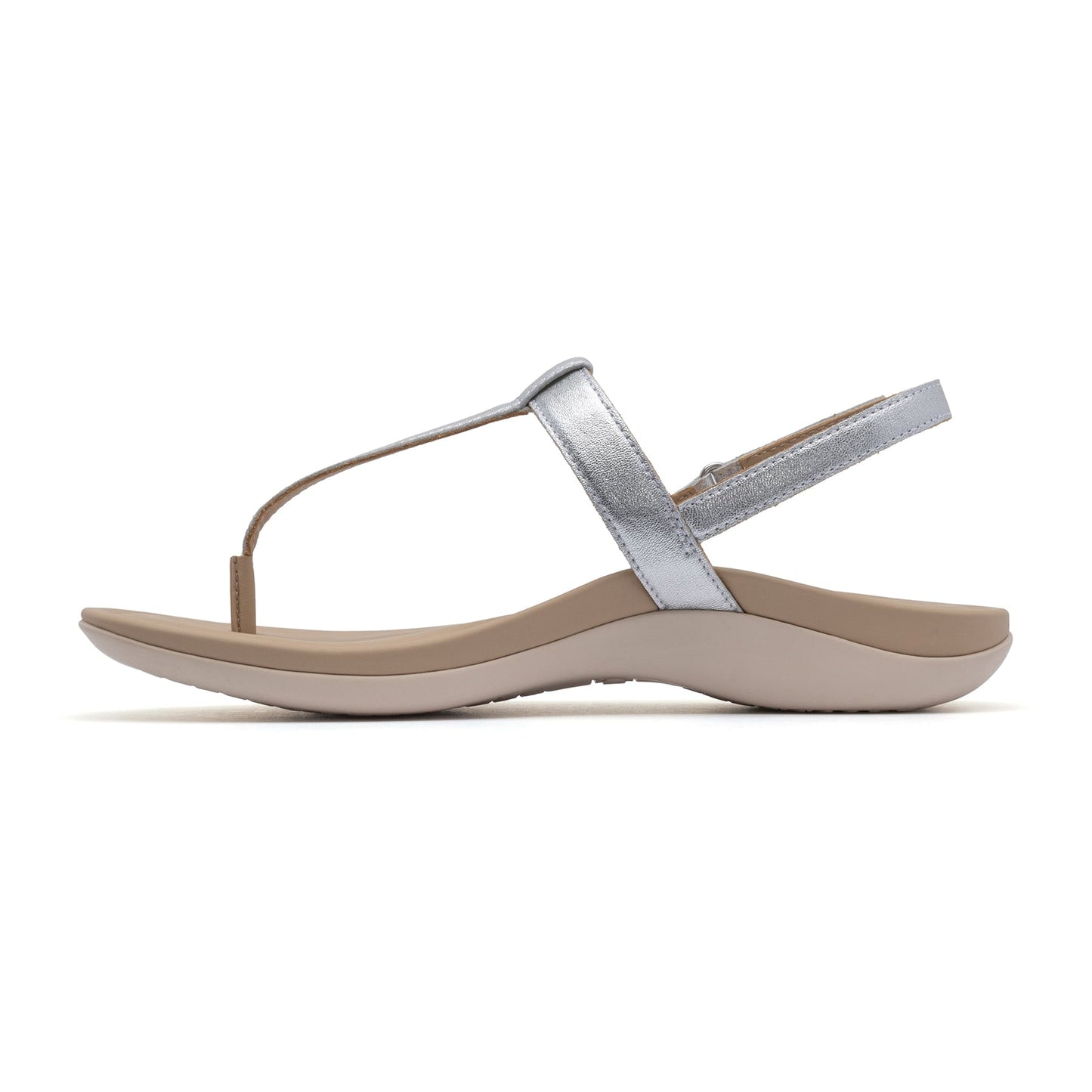 ABEO Footwear Oasis T Strap Silver