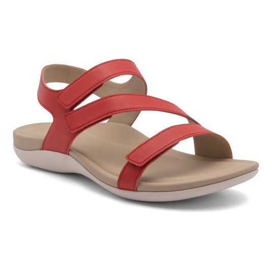 ABEO Footwear Oasis Sandal Red