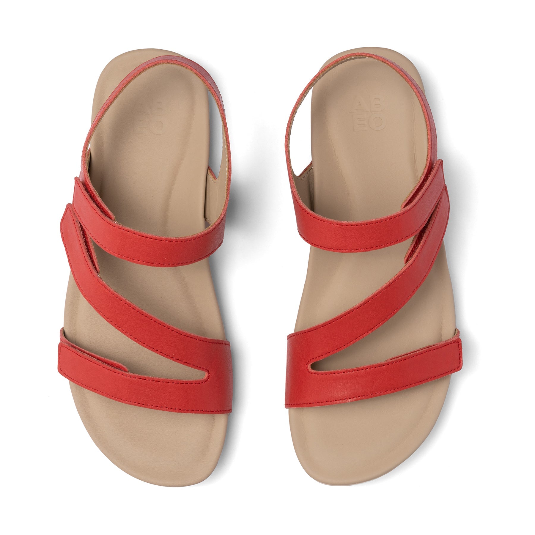 ABEO Footwear Oasis Sandal Red