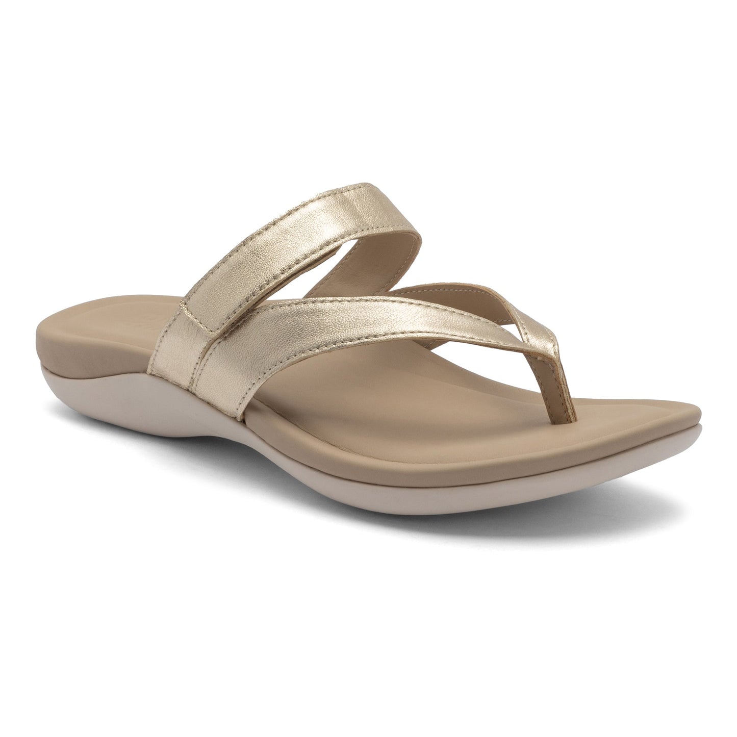 ABEO Footwear Oasis Thong Sandal Light Gold