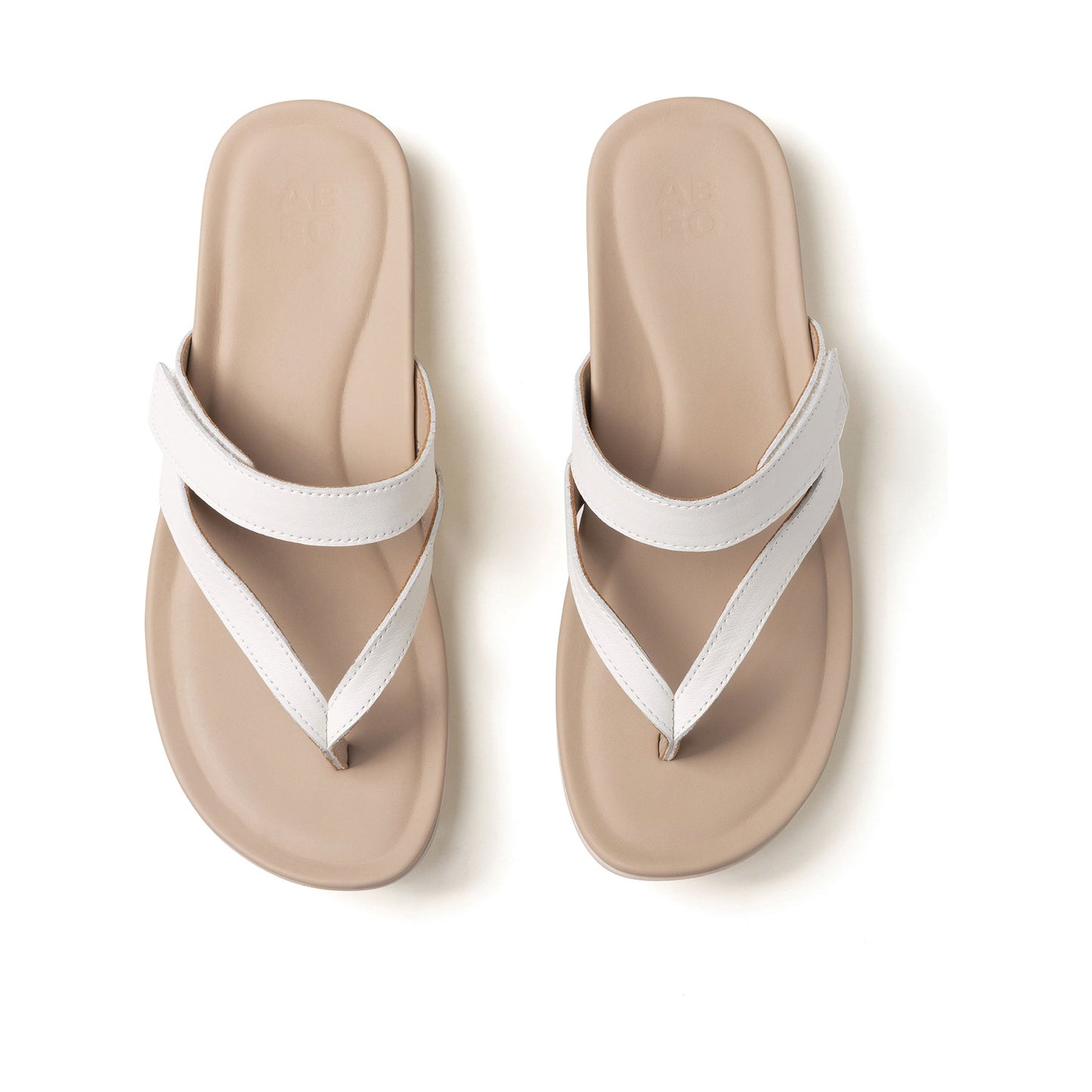 ABEO Footwear Oasis Thong Sandal White