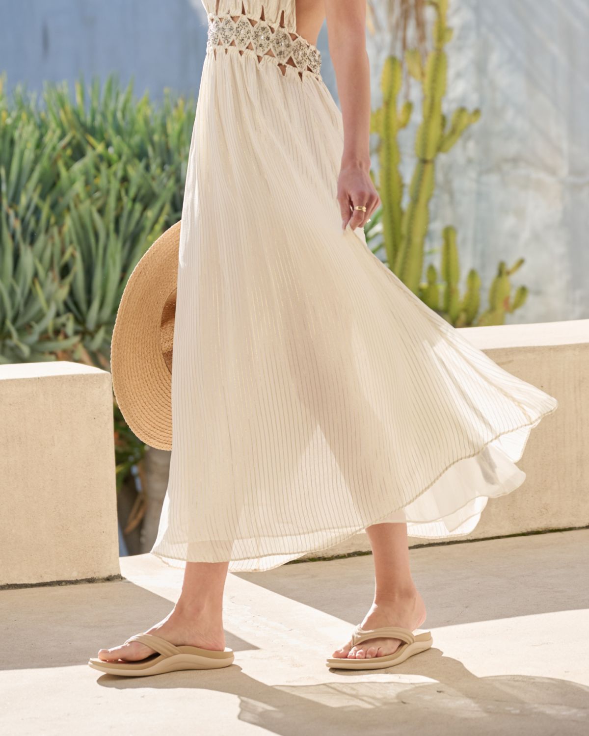 ABEO Footwear Laguna Thin Strap Sand