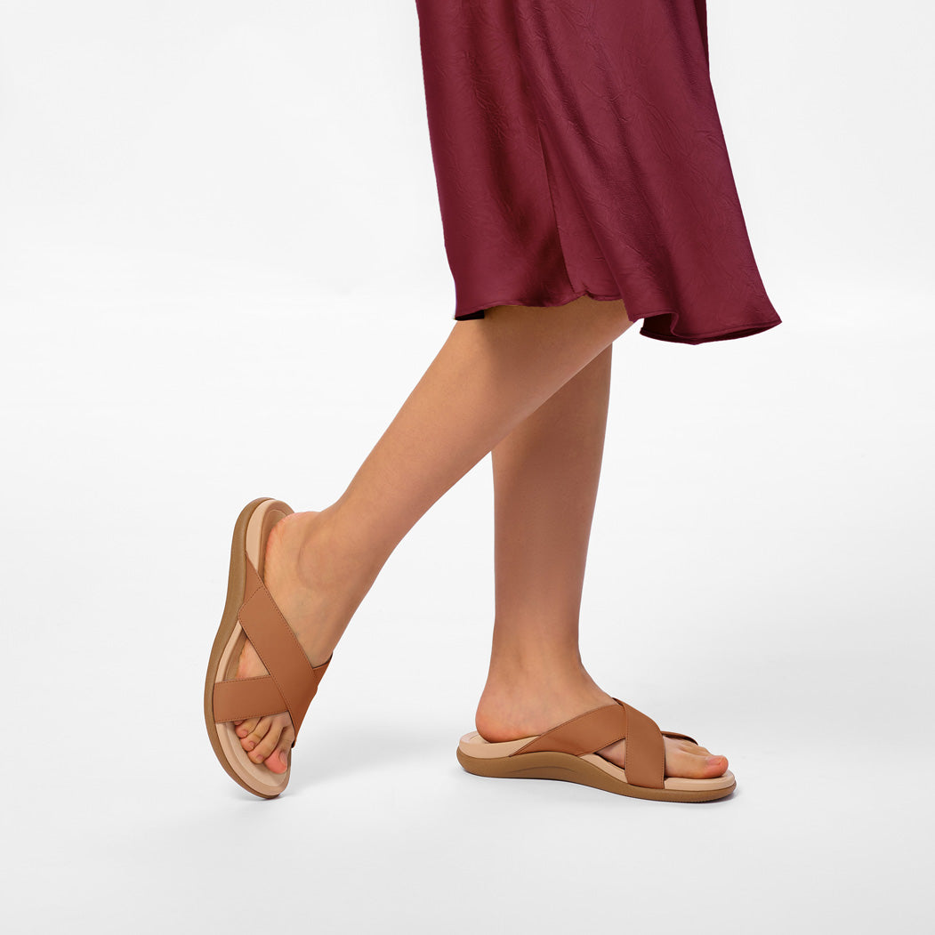 ABEO Footwear Laguna Slide Pecan