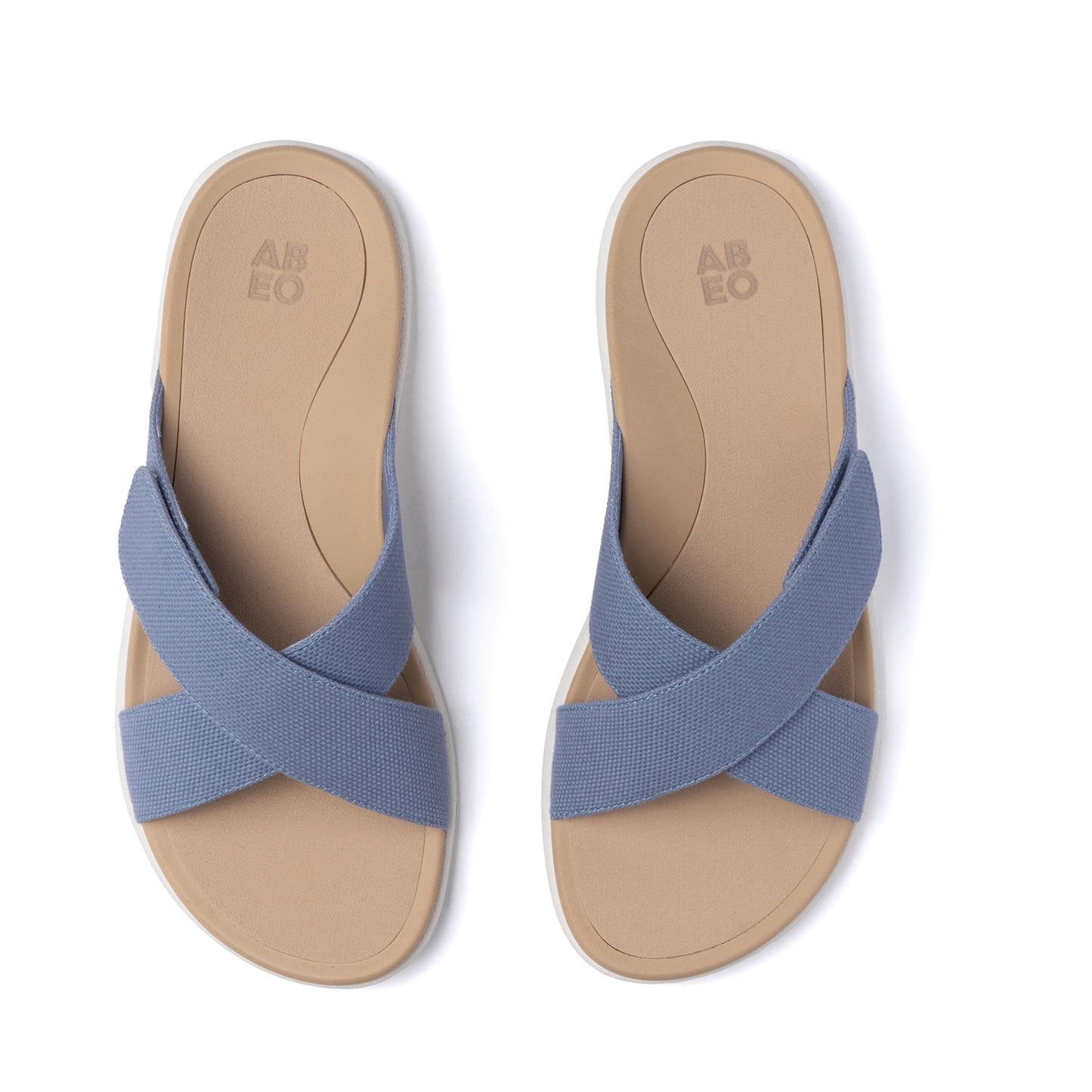 ABEO Footwear Laguna Slide Light Denim Canvas