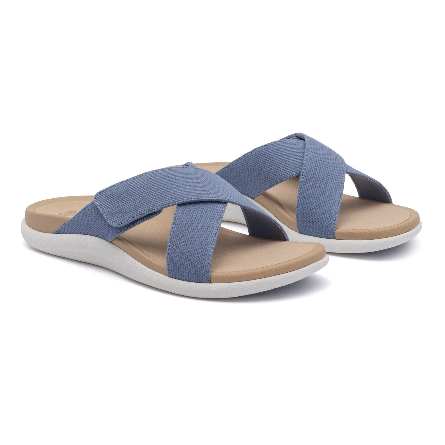 ABEO Footwear Laguna Slide Light Denim Canvas