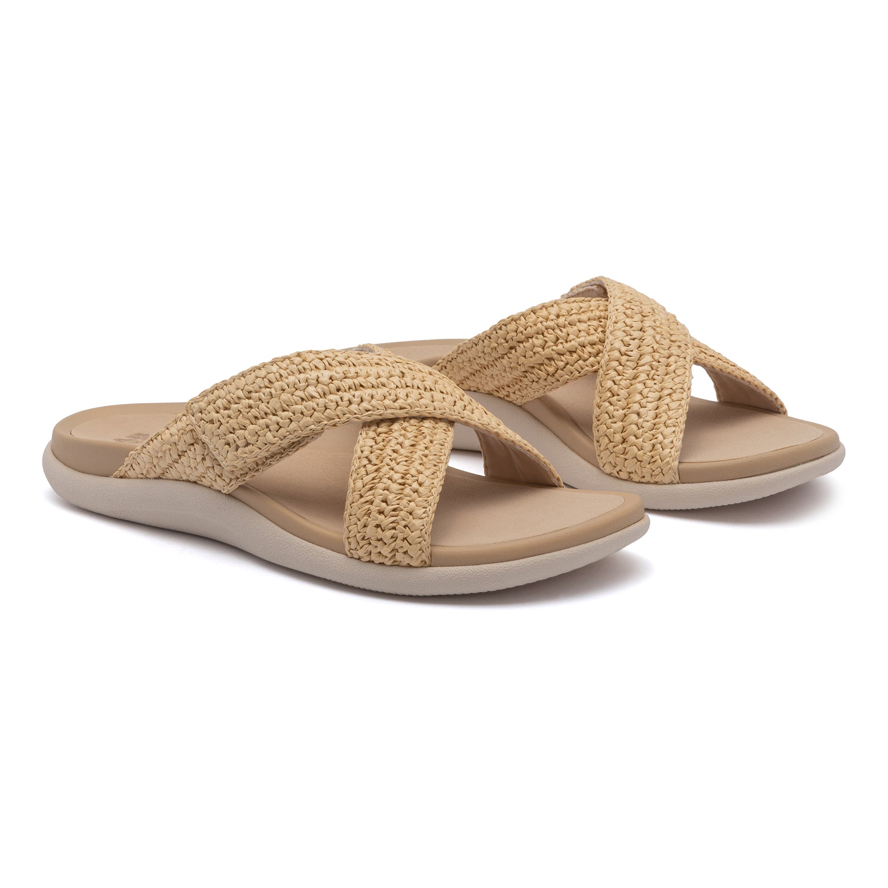 ABEO Footwear Laguna Slide Raffia