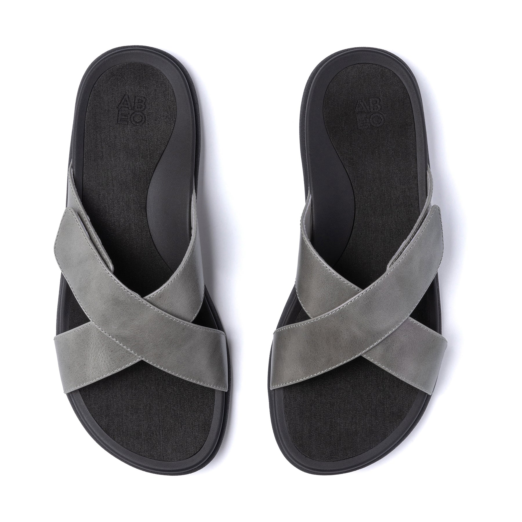 ABEO Footwear Laguna Slide Silver Leather
