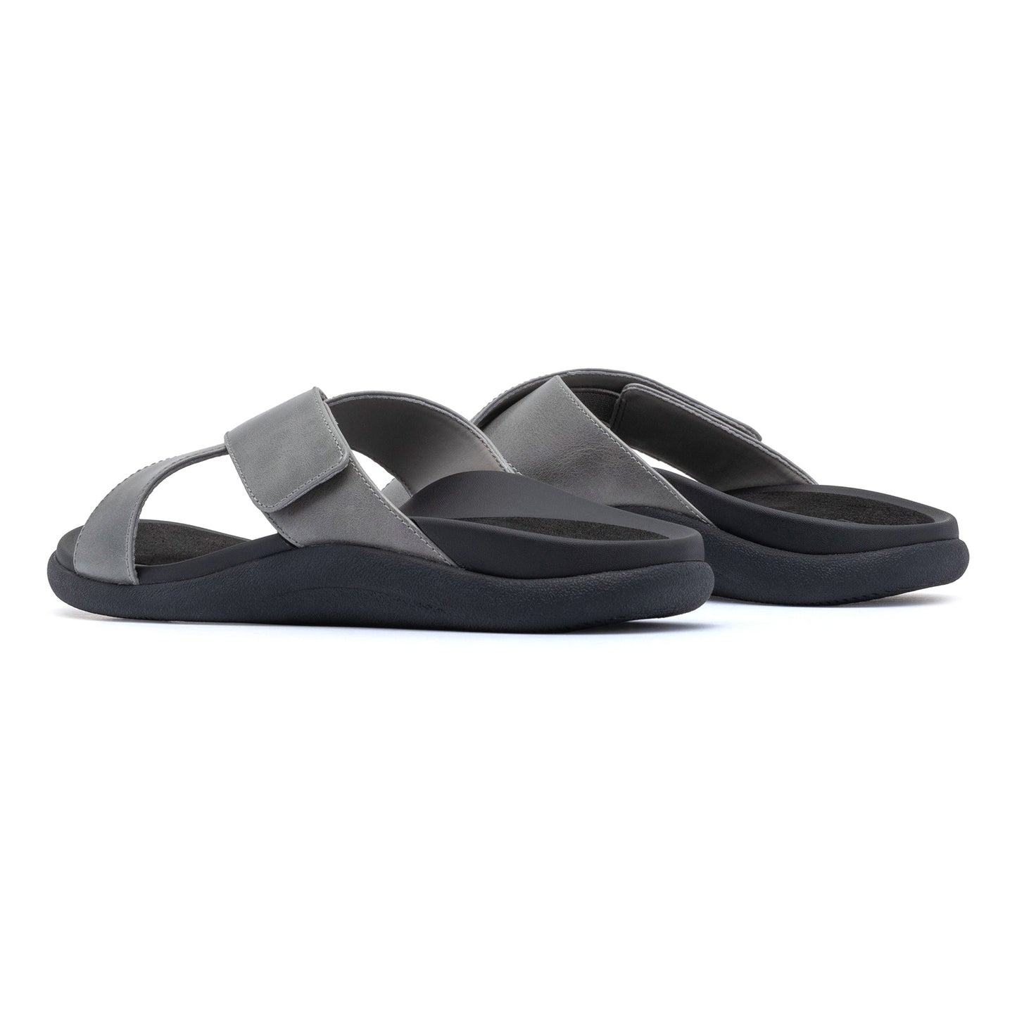 ABEO Footwear Laguna Slide Silver Leather