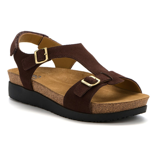 ABEO Footwear Algarve Buckle Chocolate