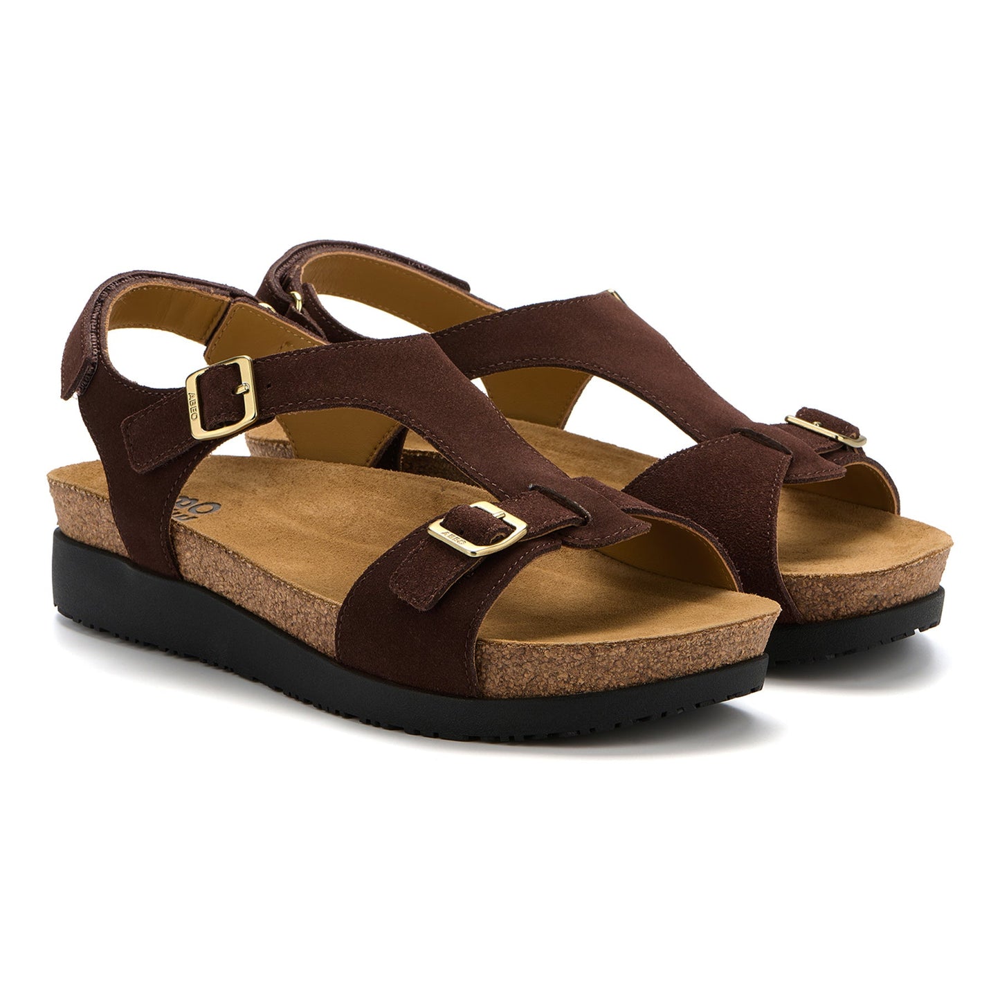 ABEO Footwear Algarve Buckle Chocolate