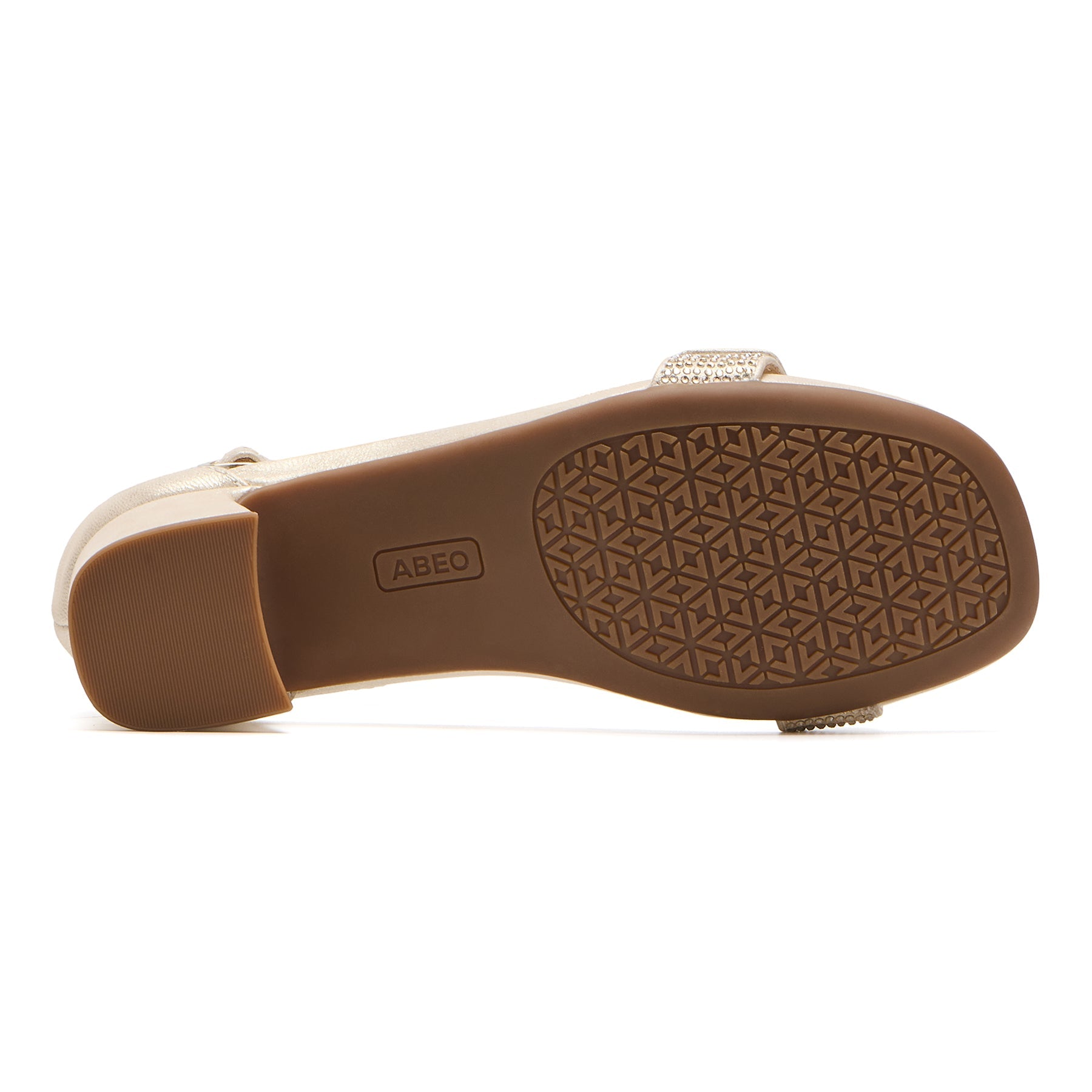 ABEO Footwear Avenue Strap Gold Sparkle