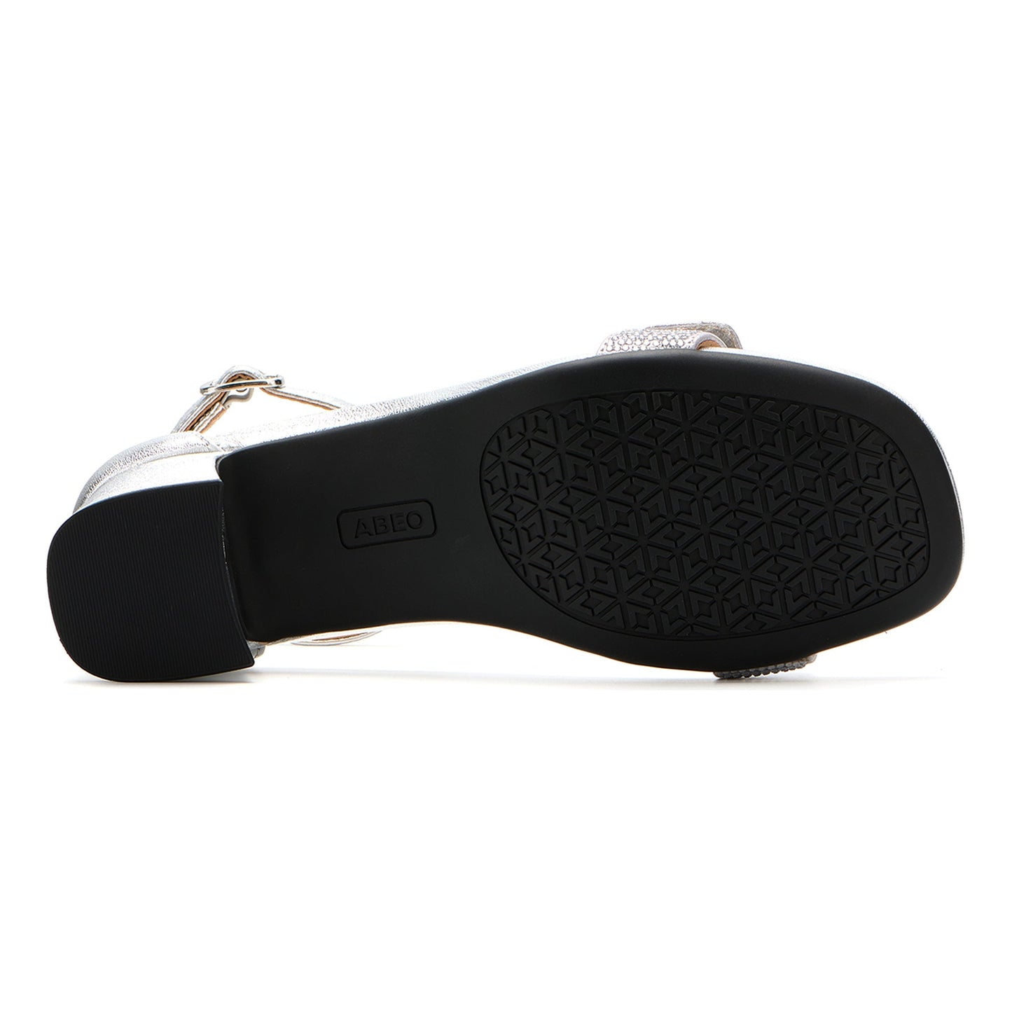 ABEO Footwear Avenue Strap Silver Sparkle