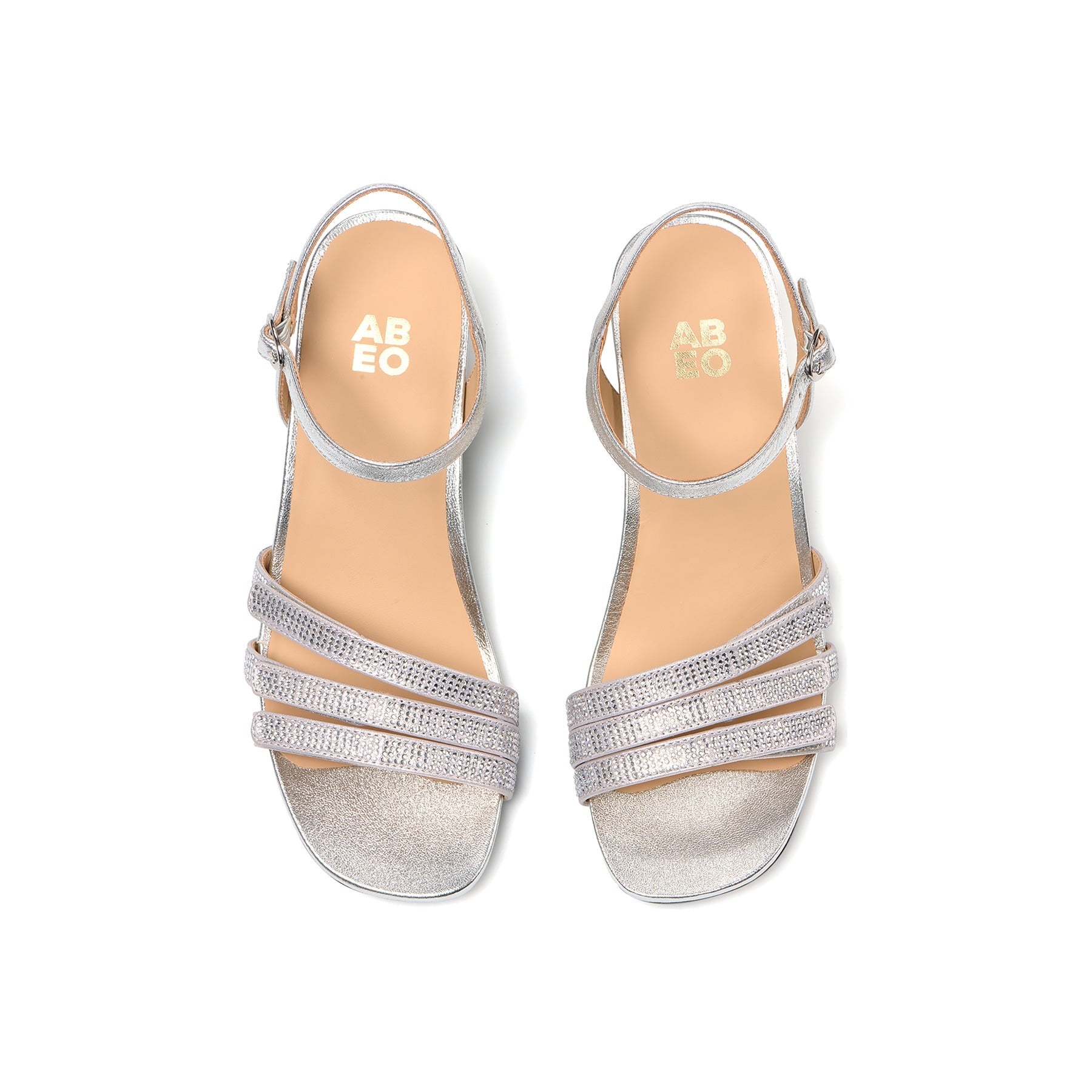 ABEO Footwear Avenue Ankle Silver Sparkle