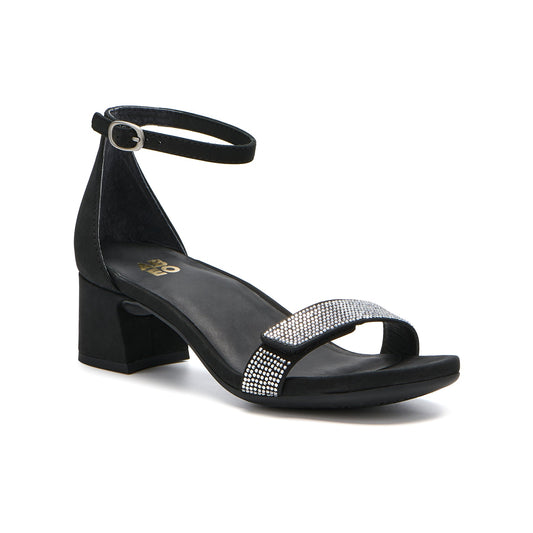 ABEO Footwear Avenue Strap Black Sparkle