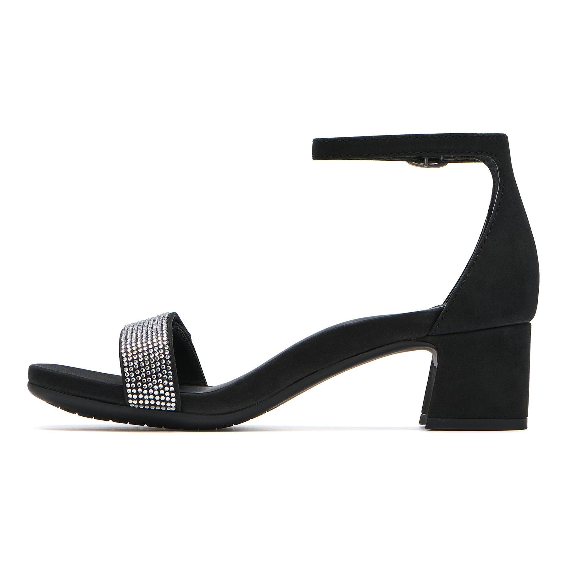 ABEO Footwear Avenue Strap Black Sparkle