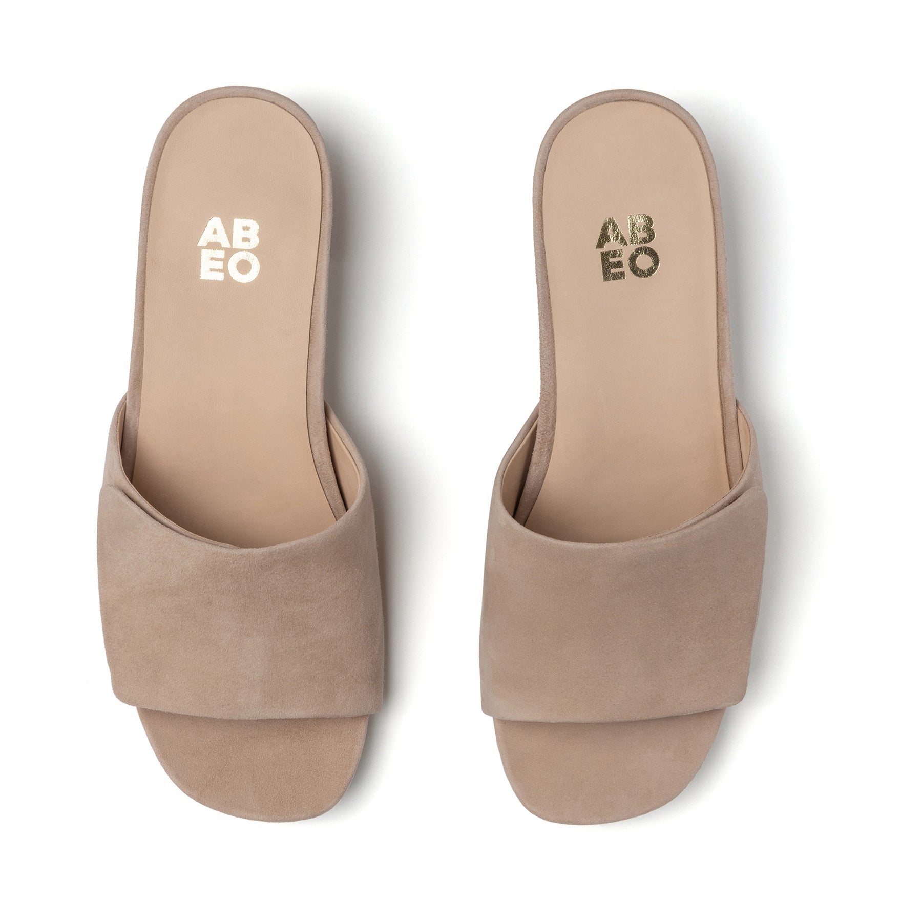 ABEO Footwear Avenue Slide Cuban Sand Suede