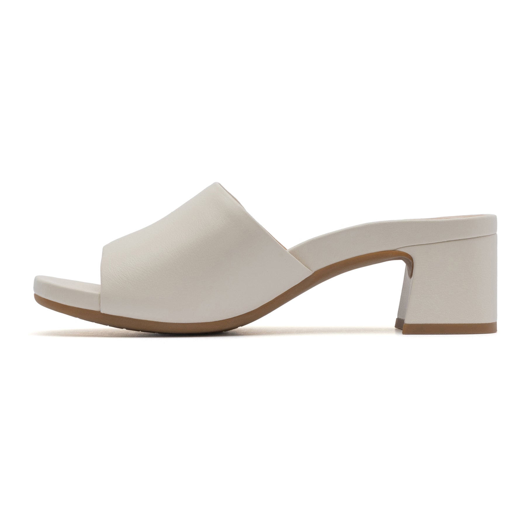 ABEO Footwear Avenue Slide Off White Leather