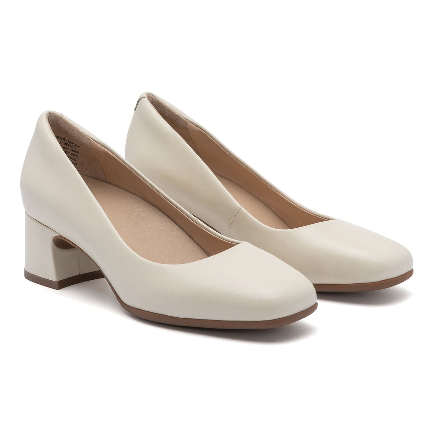 ABEO Footwear Avenue Pump Off White