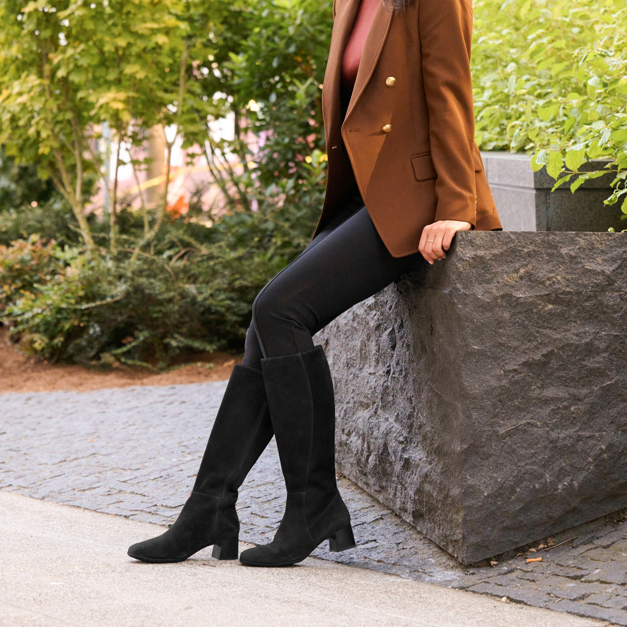 ABEO Footwear Avenue Tall Black Suede