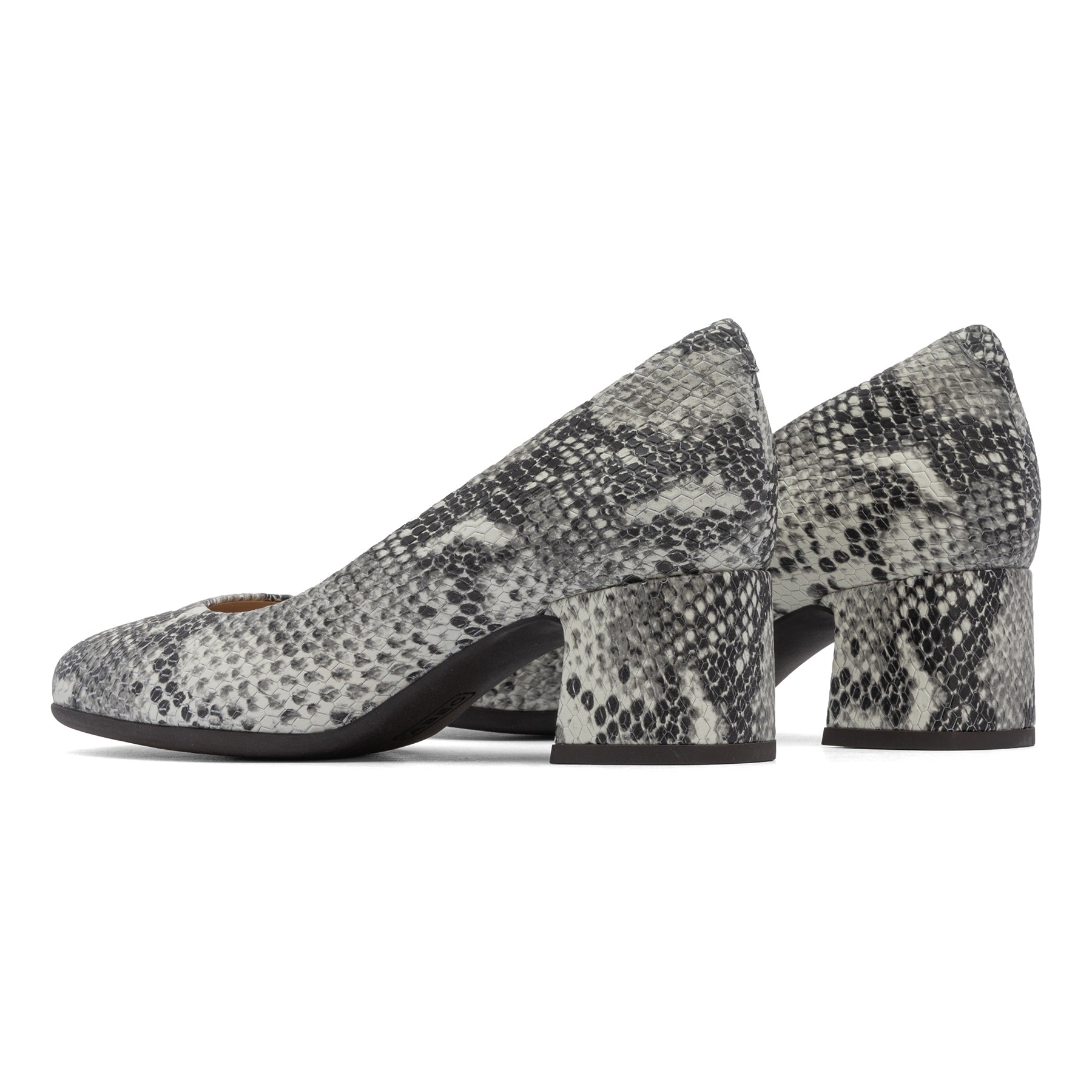 ABEO Footwear Avenue Pump White Snake