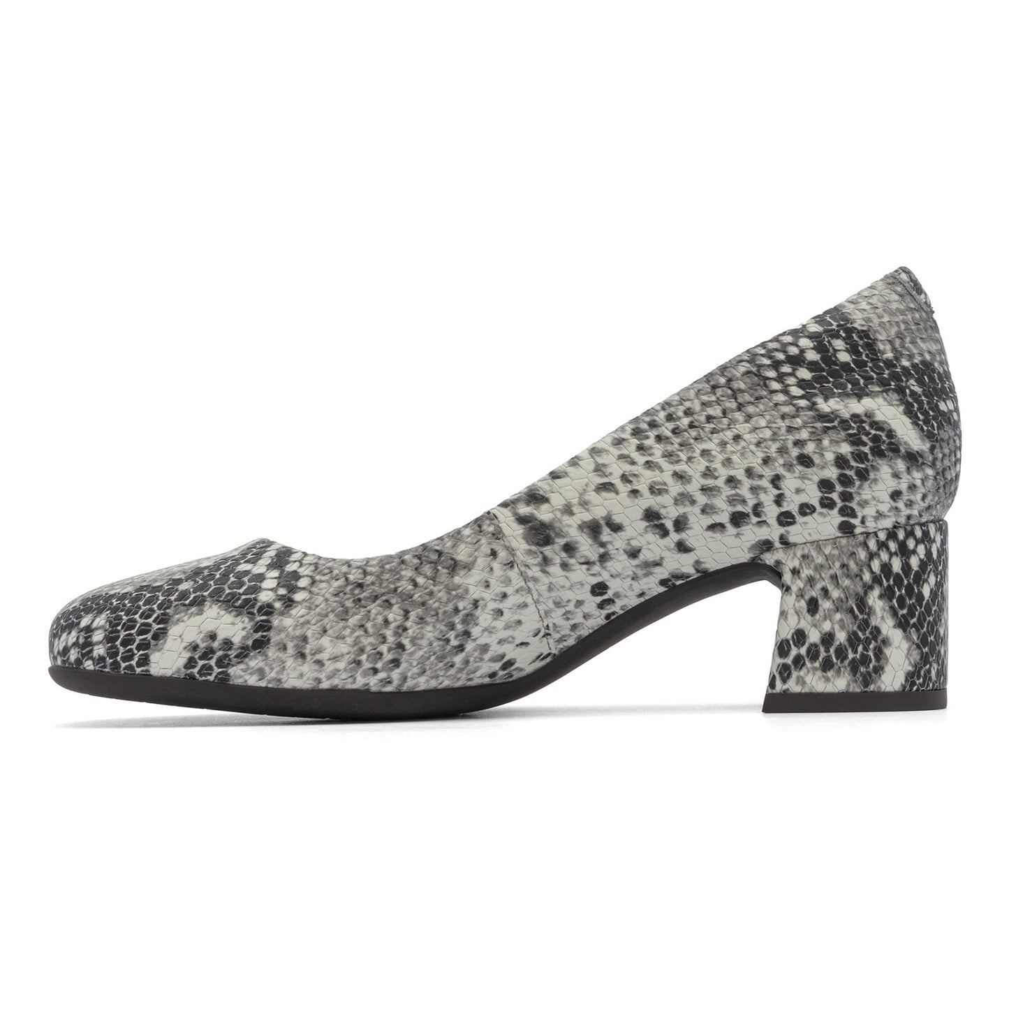 ABEO Footwear Avenue Pump White Snake