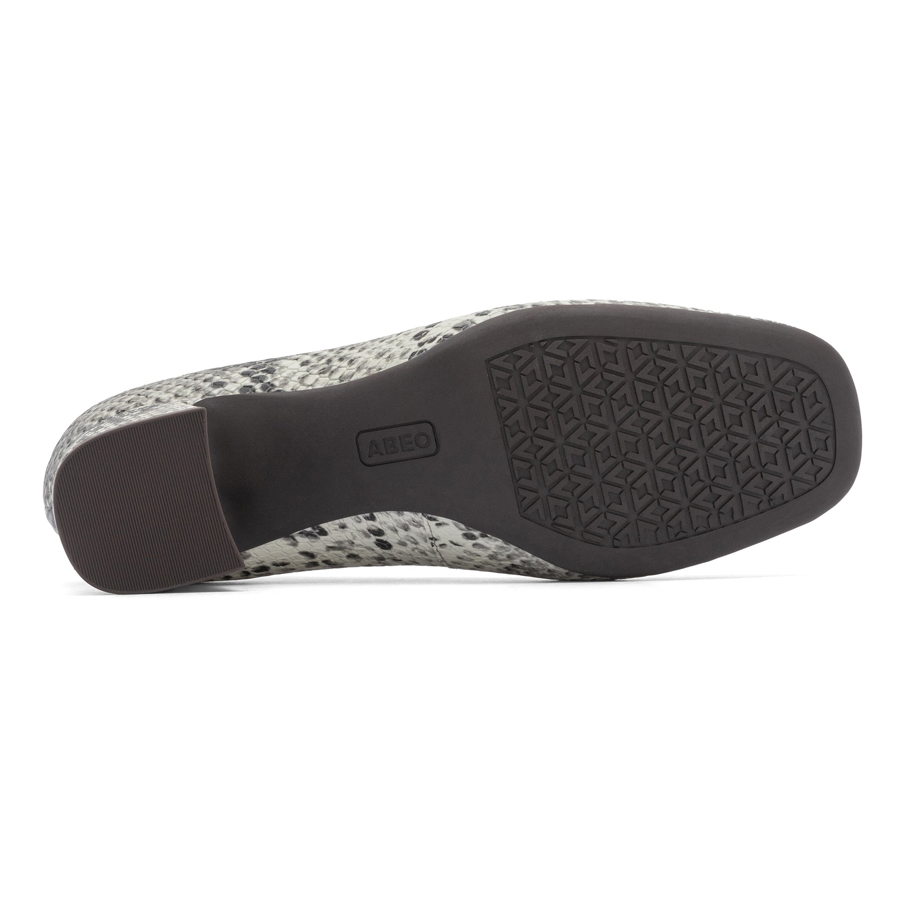 ABEO Footwear Avenue Pump White Snake