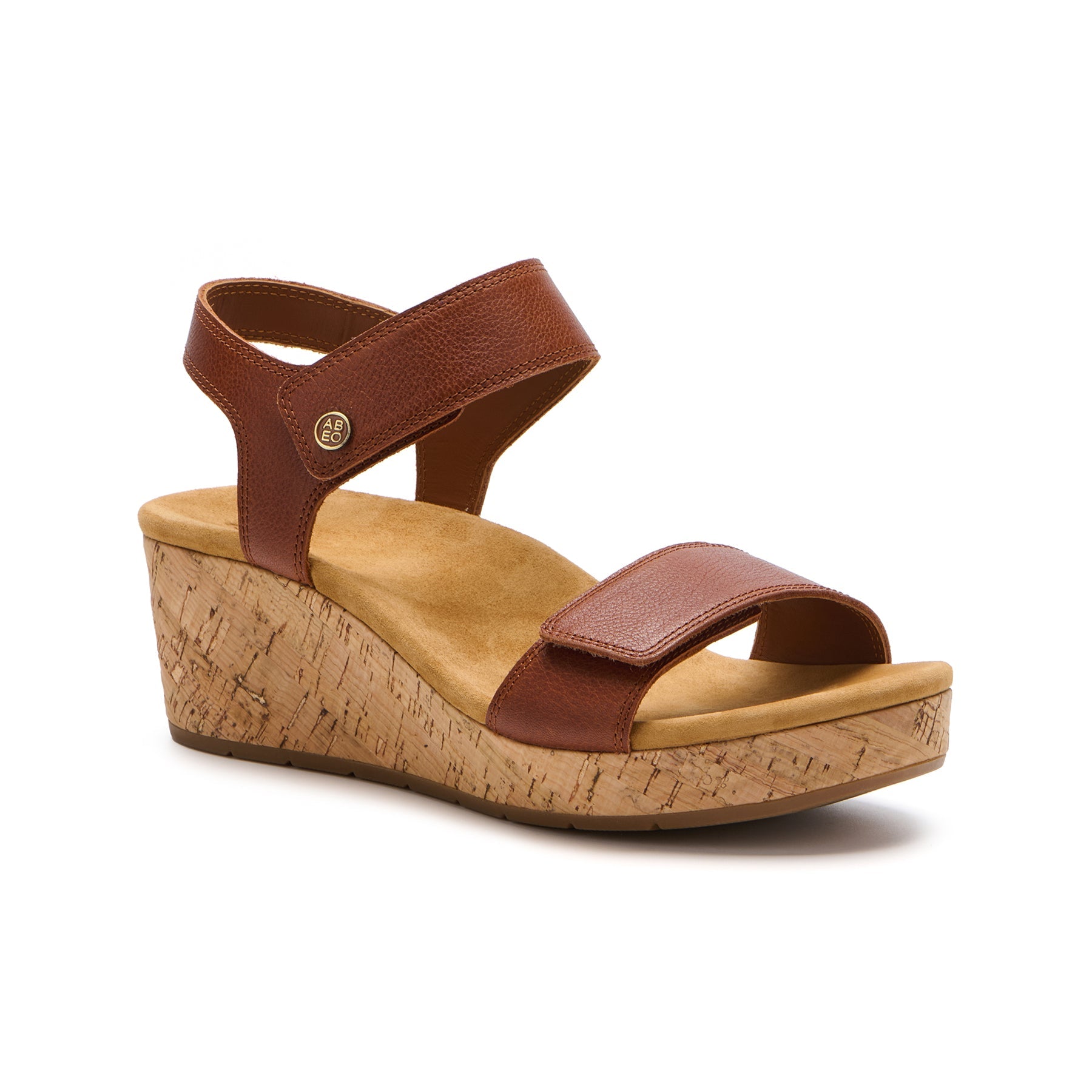 ABEO Footwear Riviera Strap Sandal Caramel