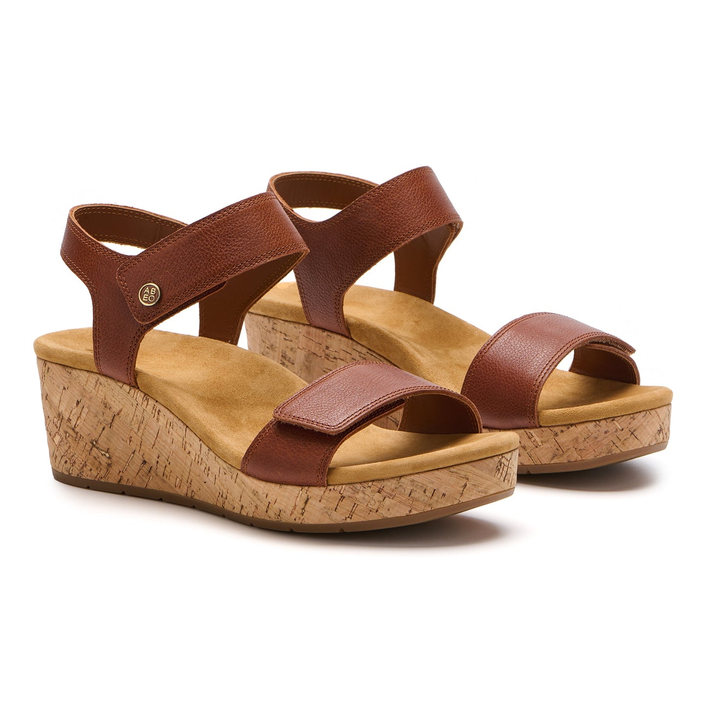 ABEO Footwear Riviera Strap Sandal Caramel