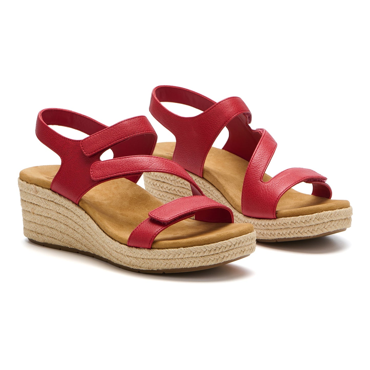 ABEO Footwear Riviera Adjustable Sandal Red