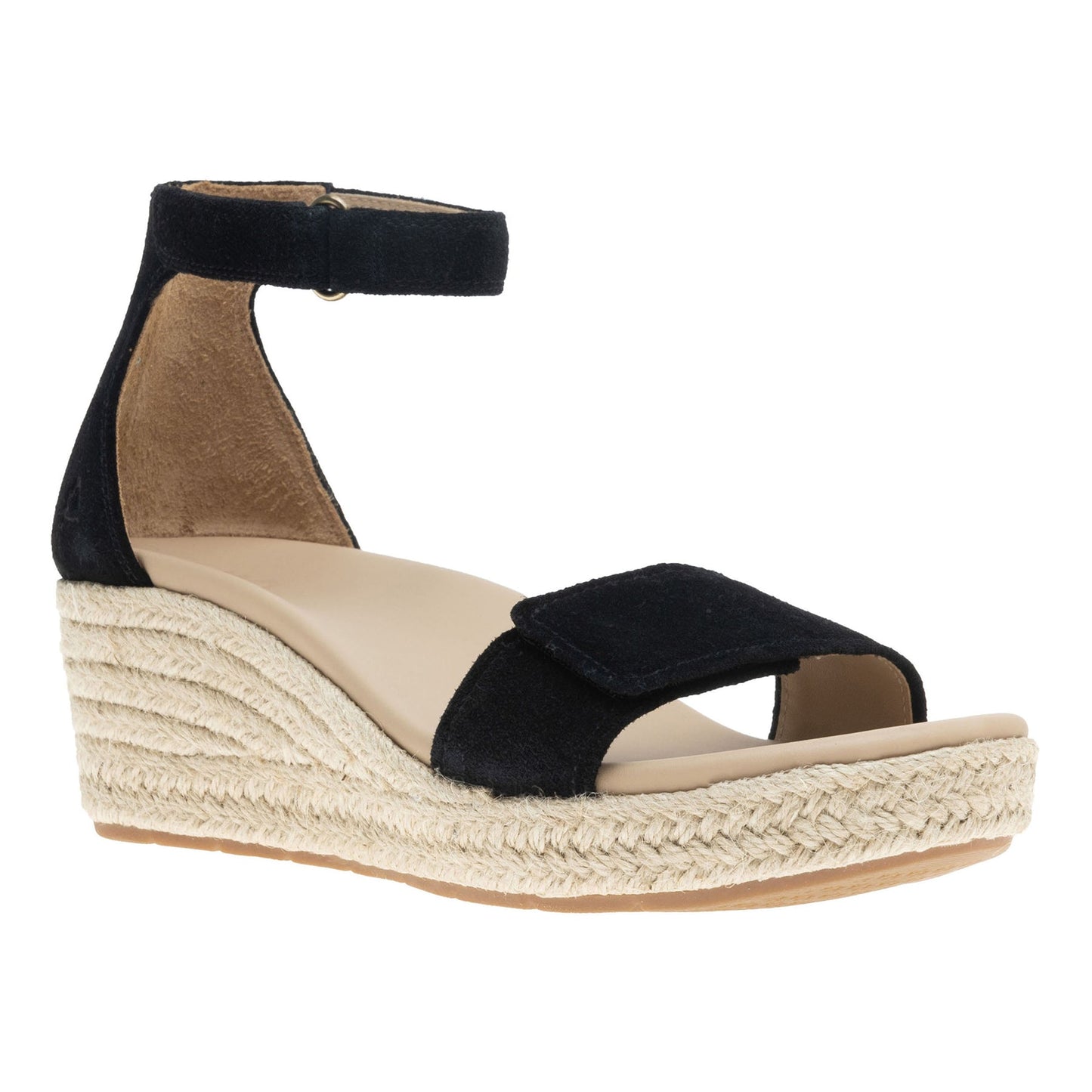 ABEO Footwear Riviera Ankle Sandal Black Suede