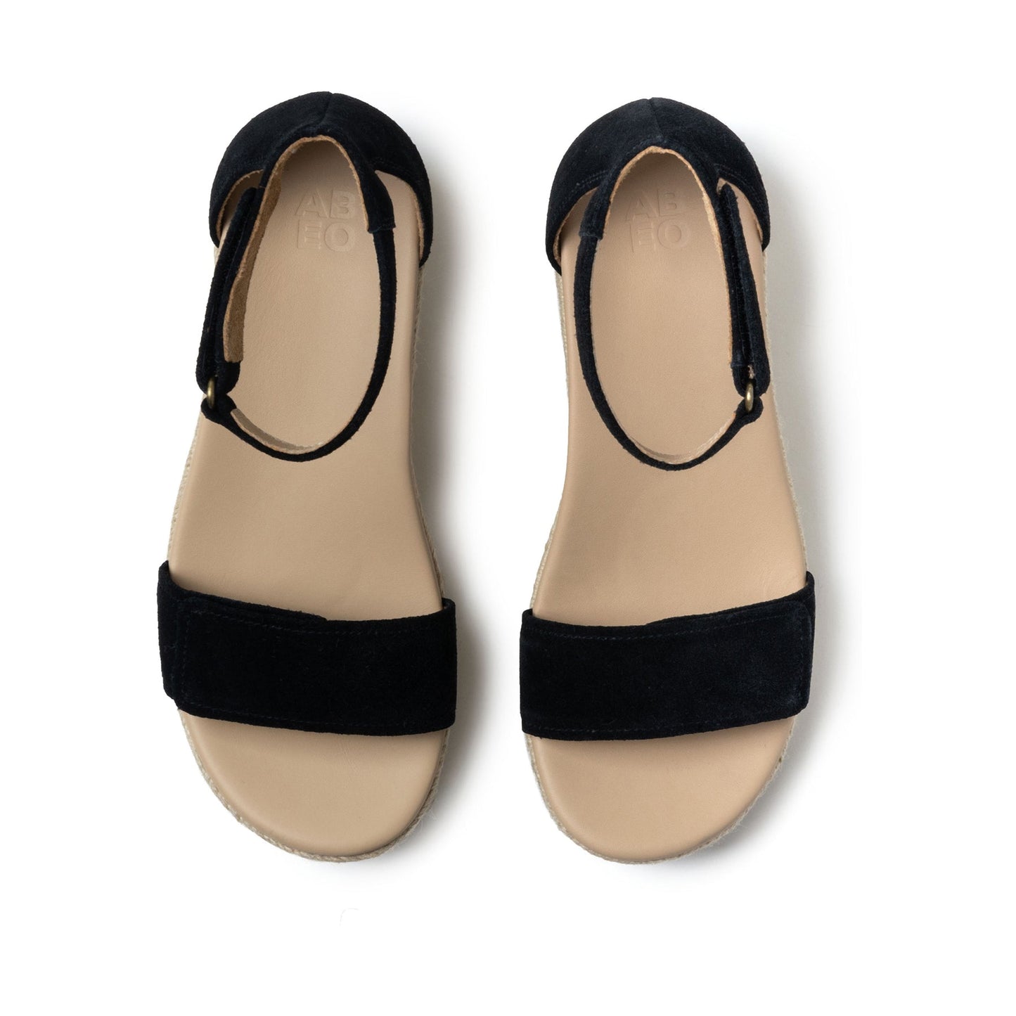 ABEO Footwear Riviera Ankle Sandal Black Suede