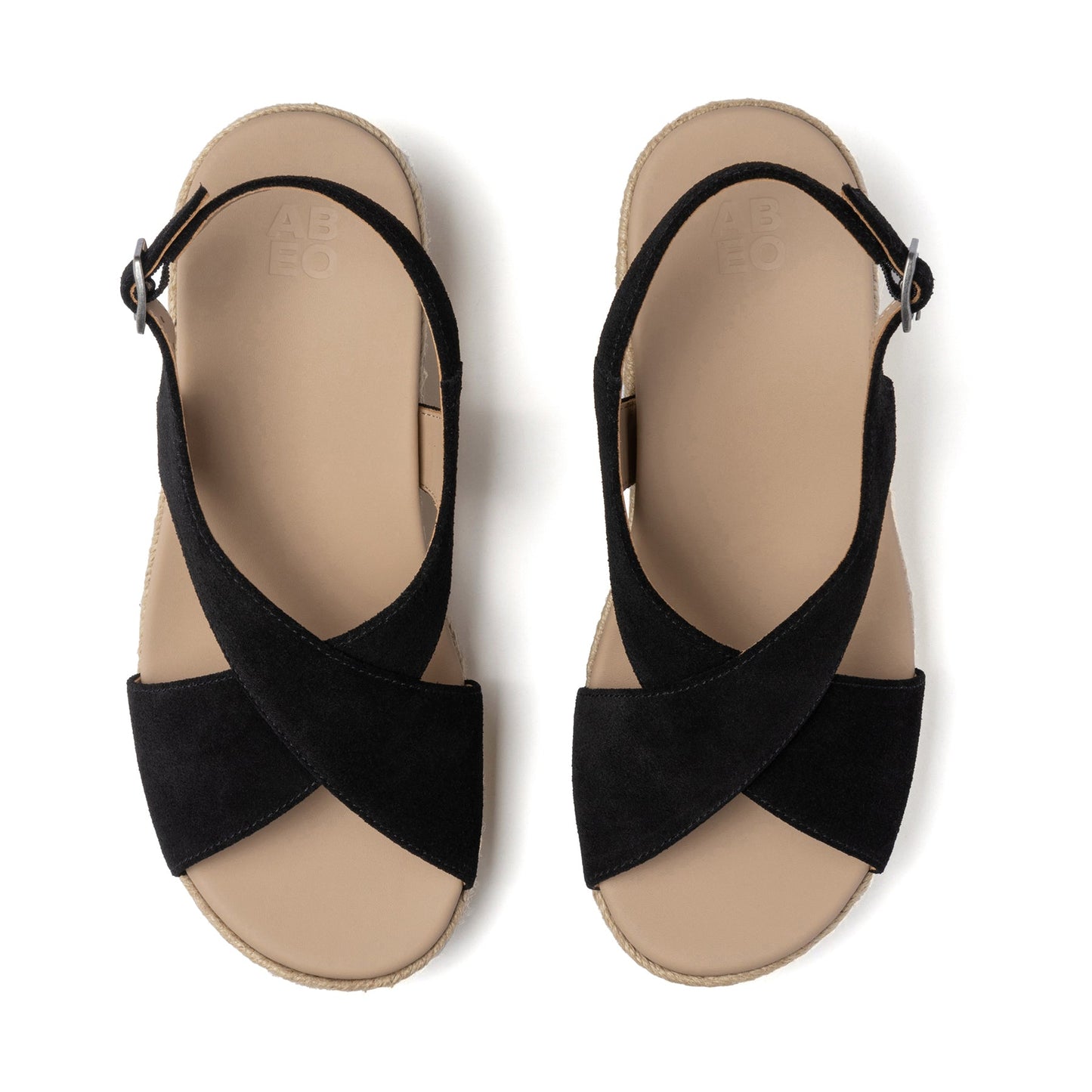 ABEO Footwear Riviera Cross Black Suede