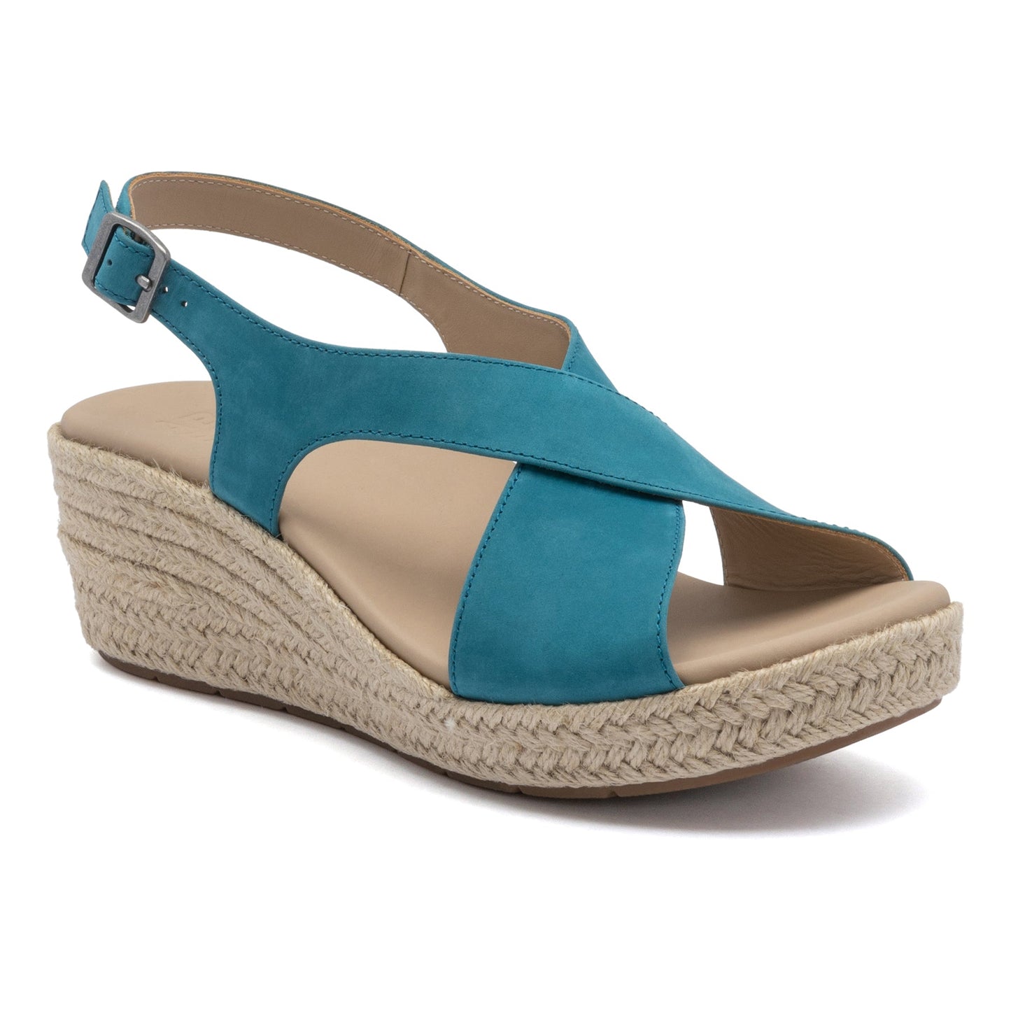 ABEO Footwear Riviera Cross Teal Leather