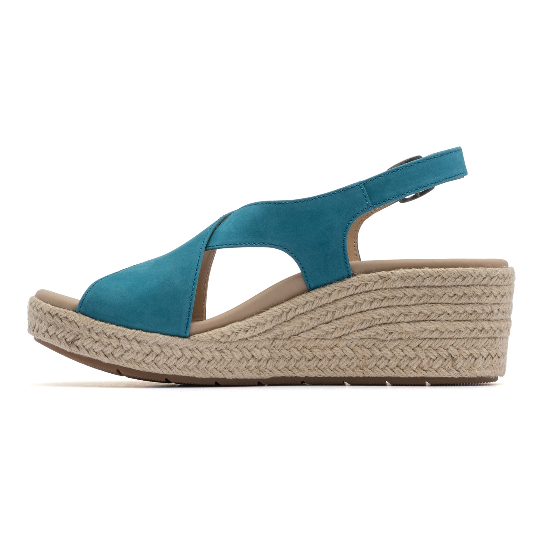 ABEO Footwear Riviera Cross Teal Leather