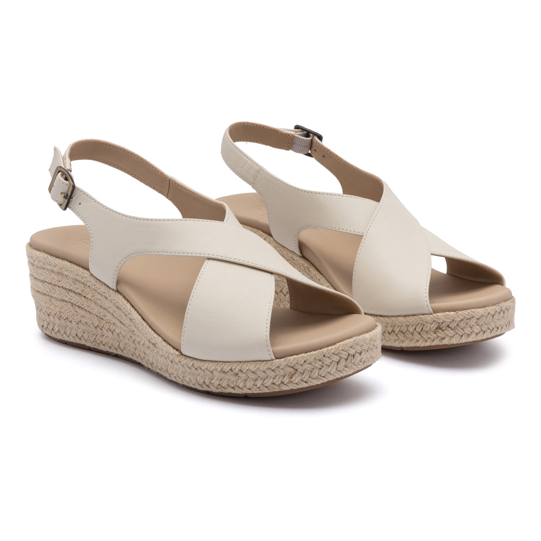 ABEO Footwear Riviera Cross Off White Leather