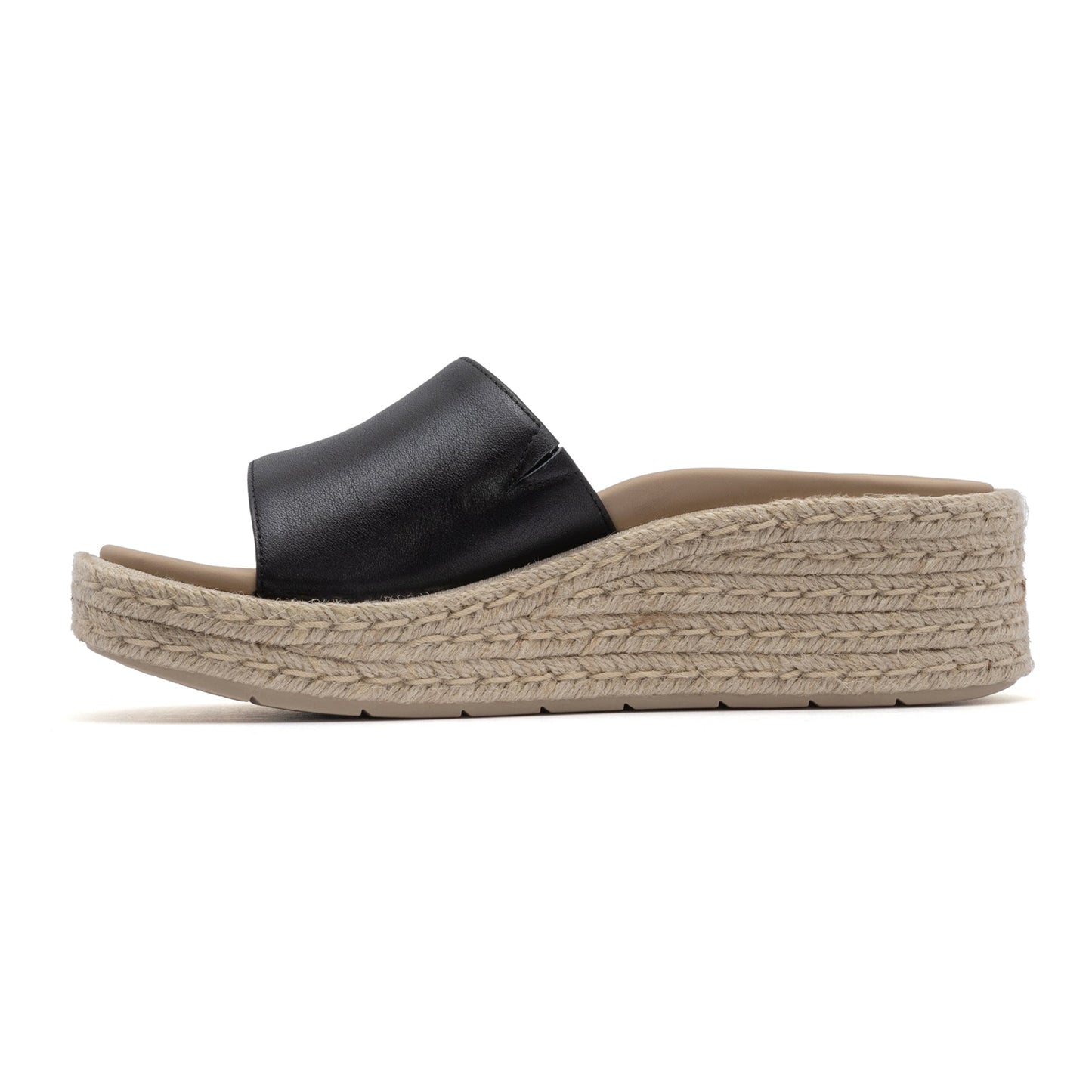 ABEO Footwear Solstice Slide Black Leather