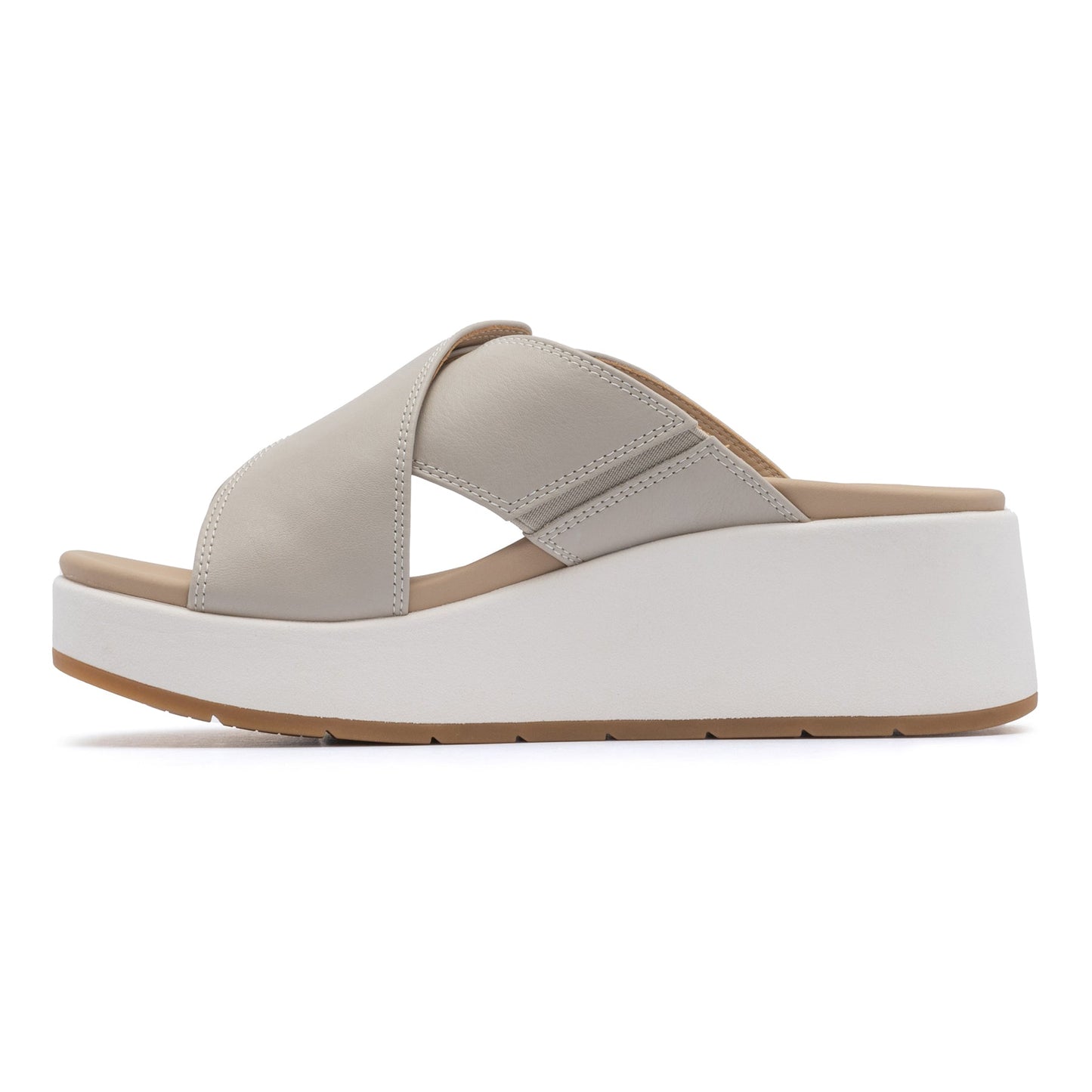 ABEO Footwear Solstice Cross Slide Beige