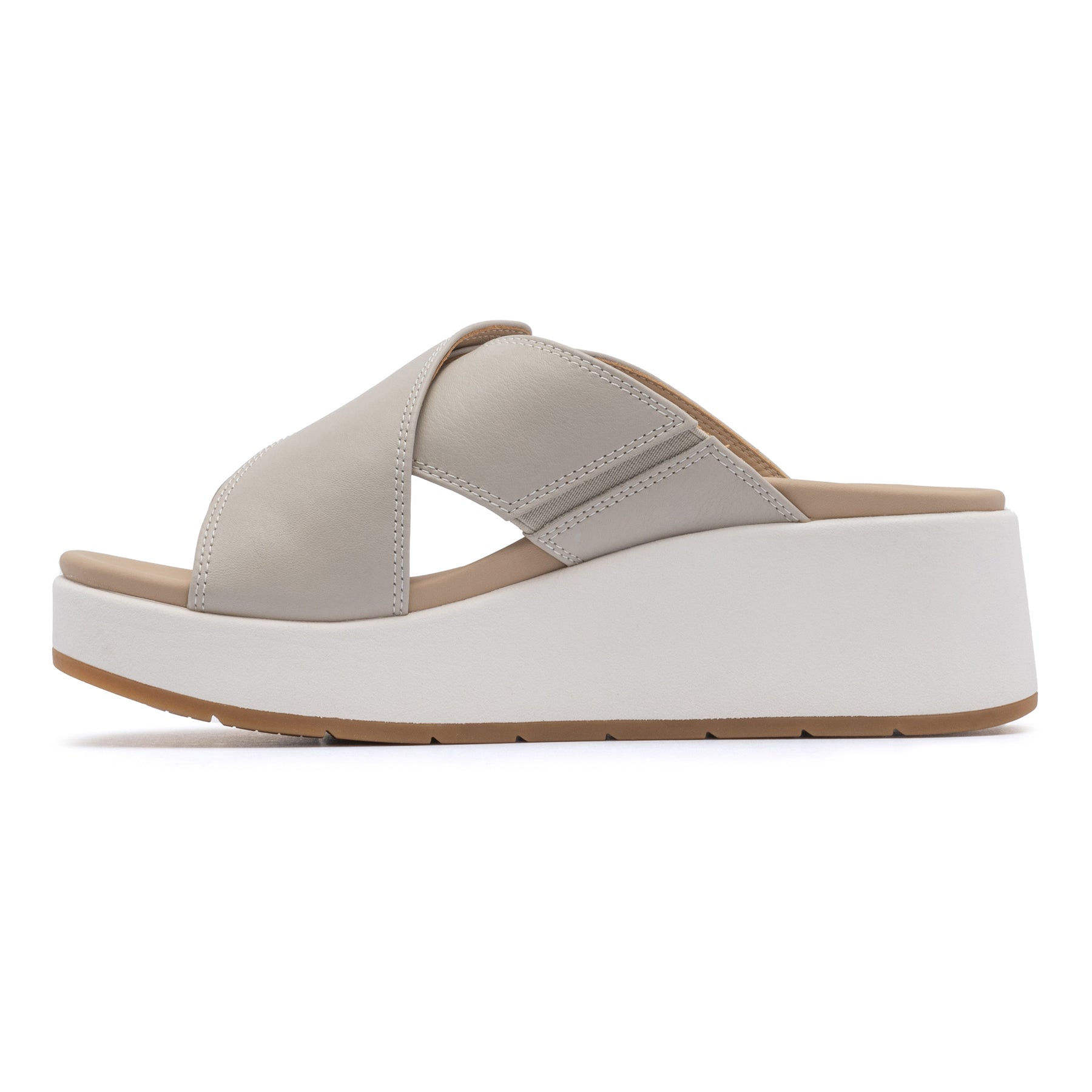 ABEO Footwear Solstice Cross Slide Beige