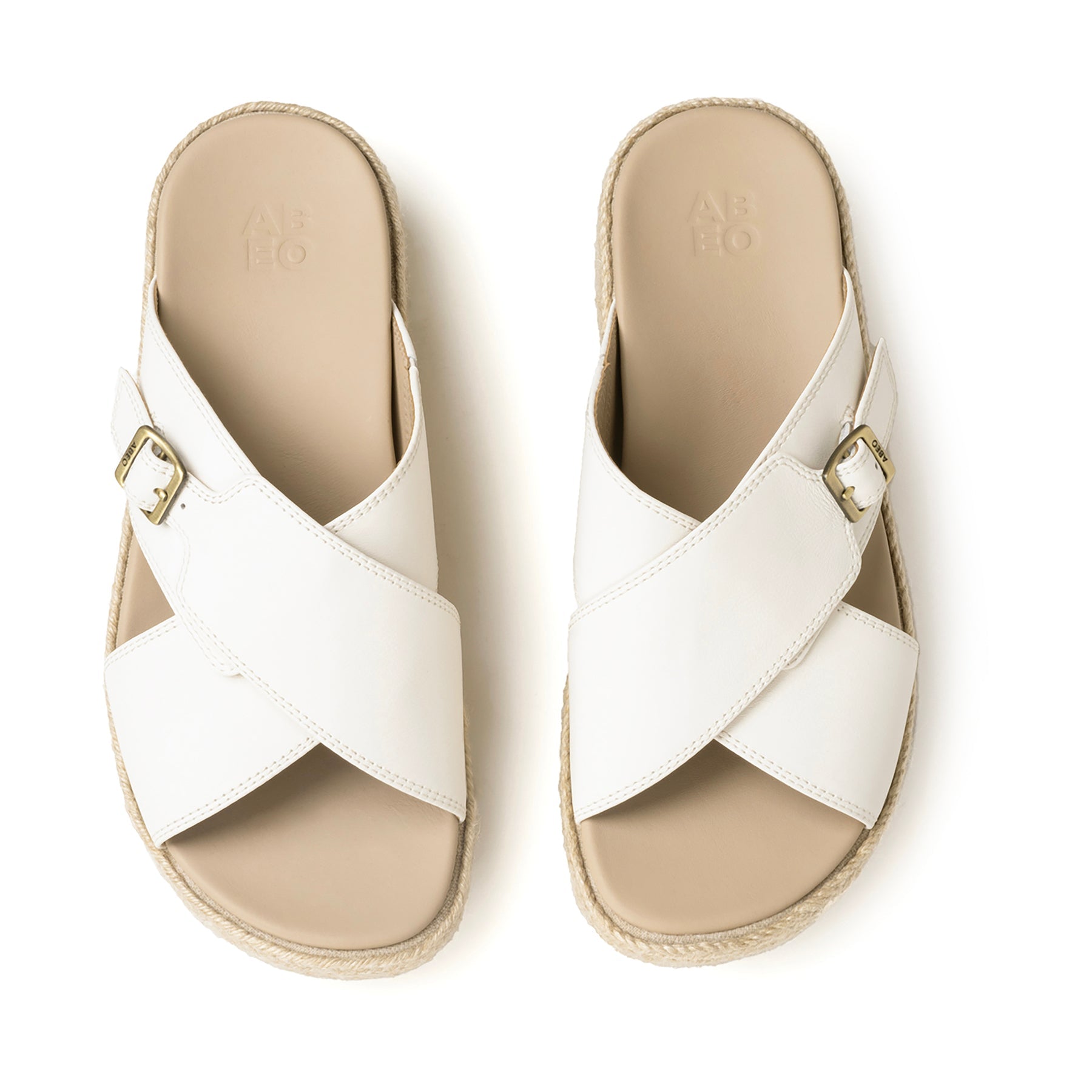 ABEO Footwear Solstice Cross Slide Coconut Milk
