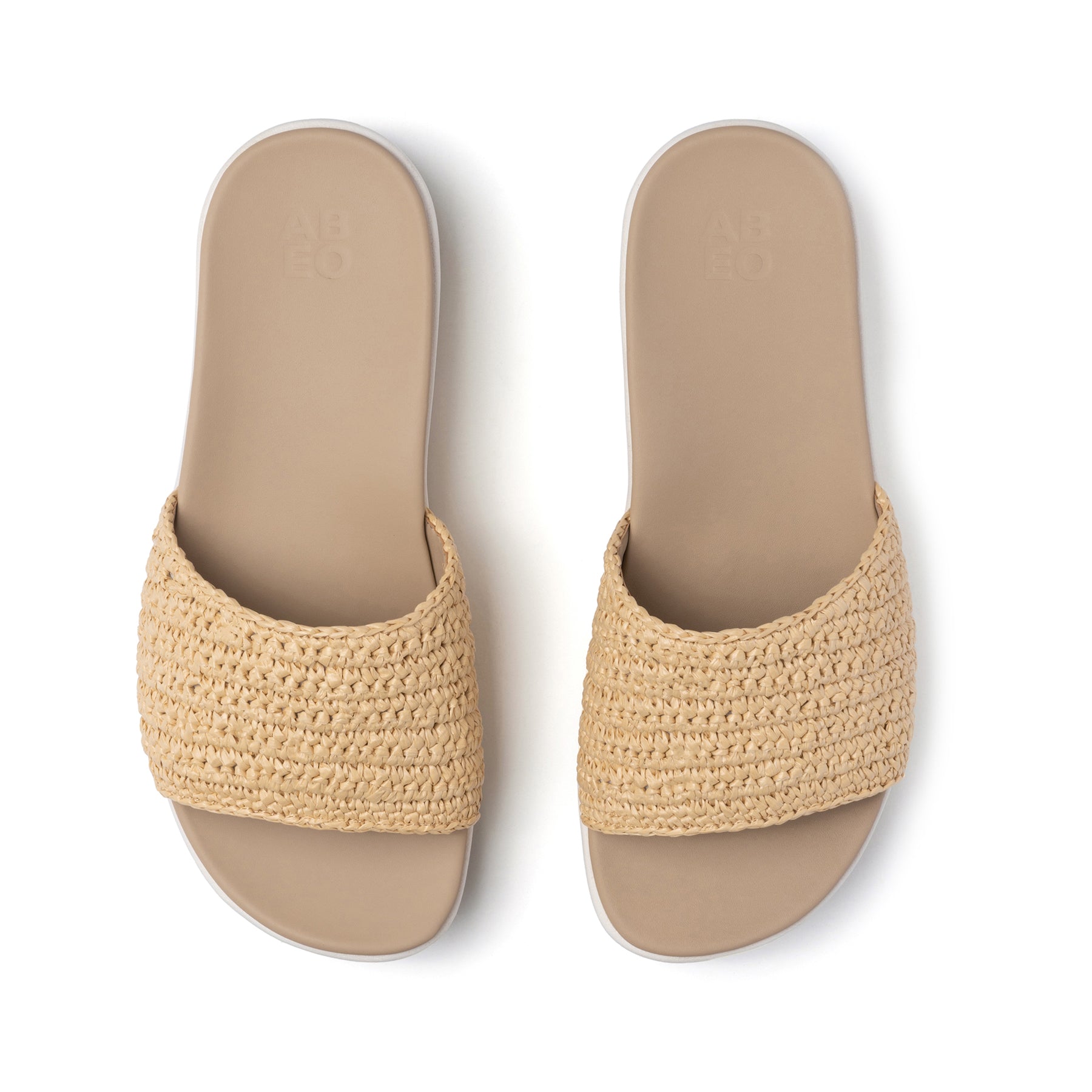 ABEO Footwear Solstice Slide Raffia