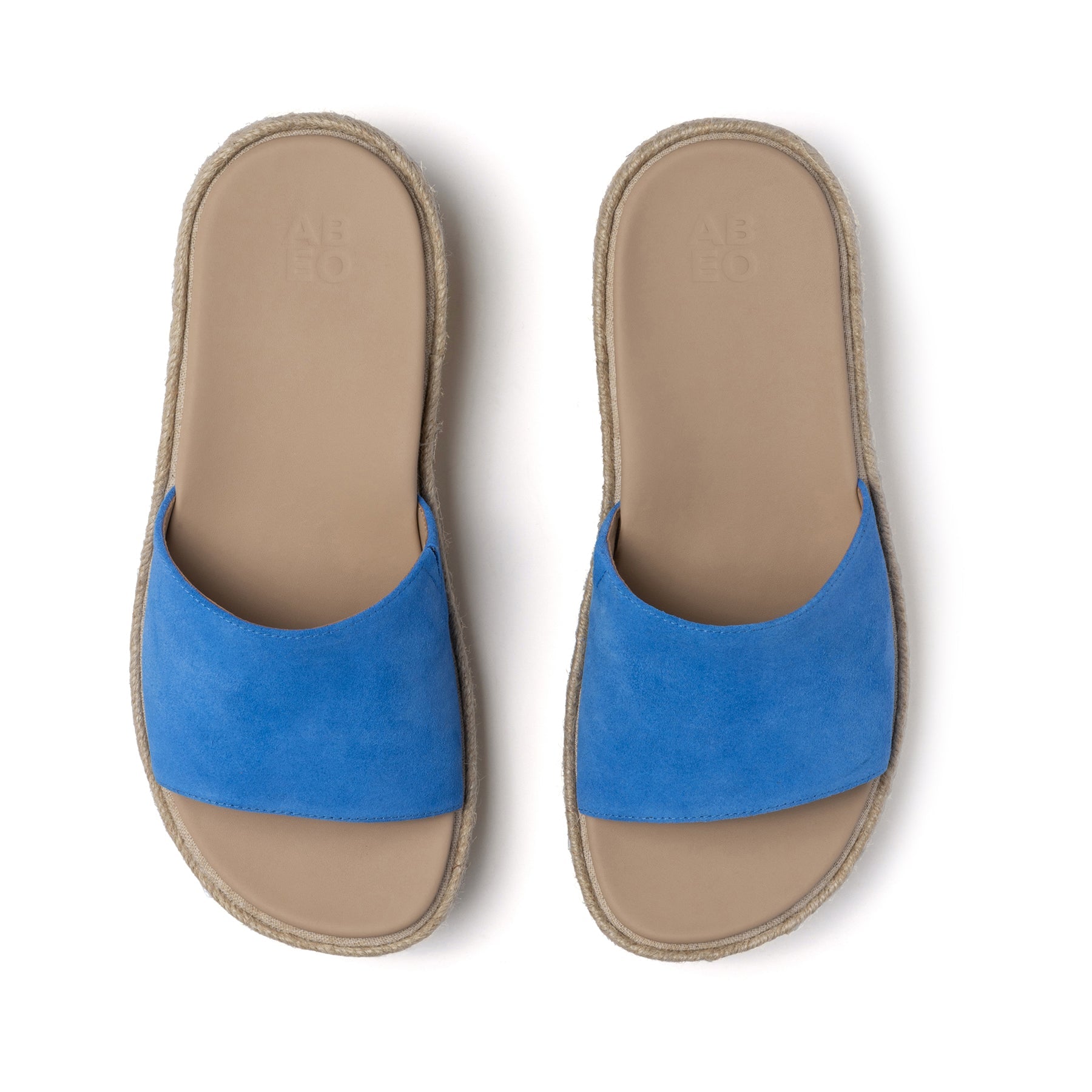 ABEO Footwear Solstice Slide Mar Blue Suede