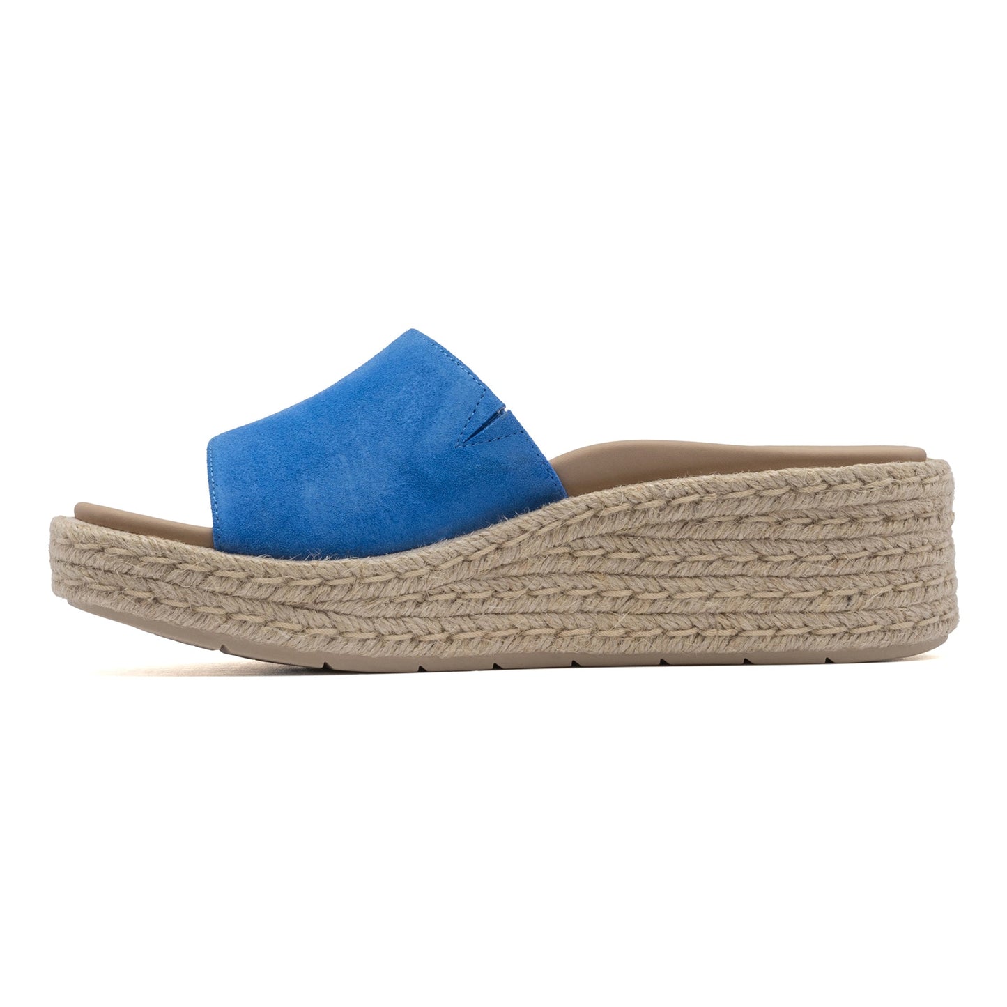 ABEO Footwear Solstice Slide Mar Blue Suede