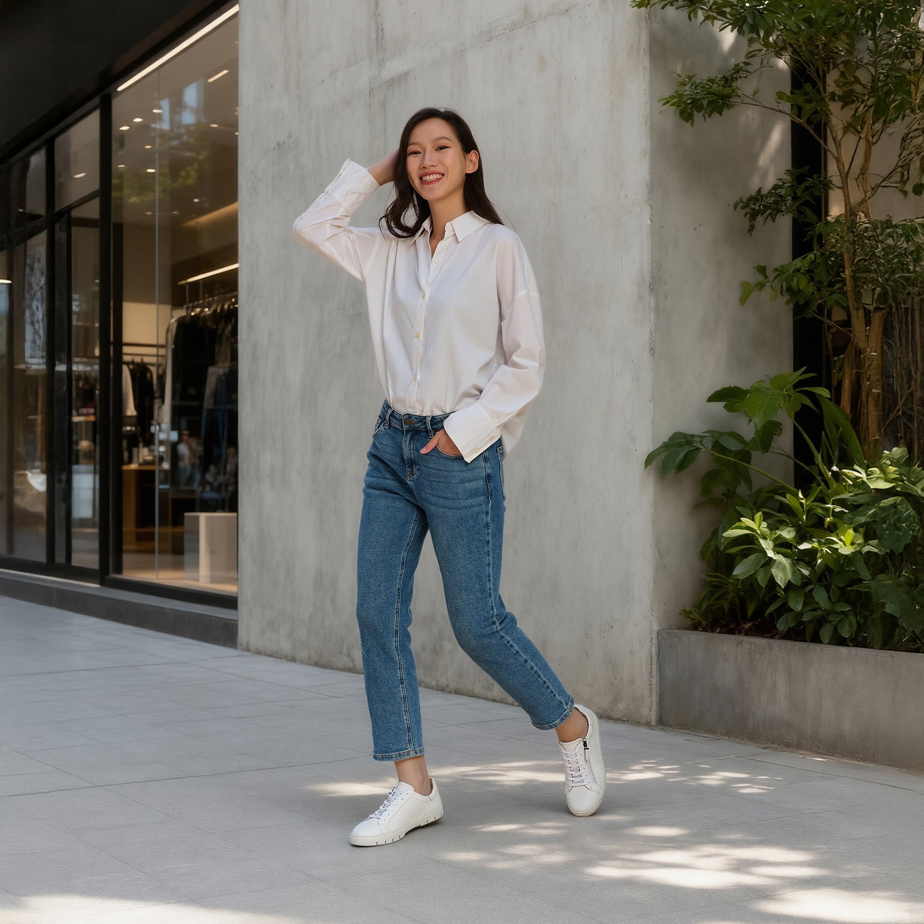 ABEO Footwear Roam Lace White Leather