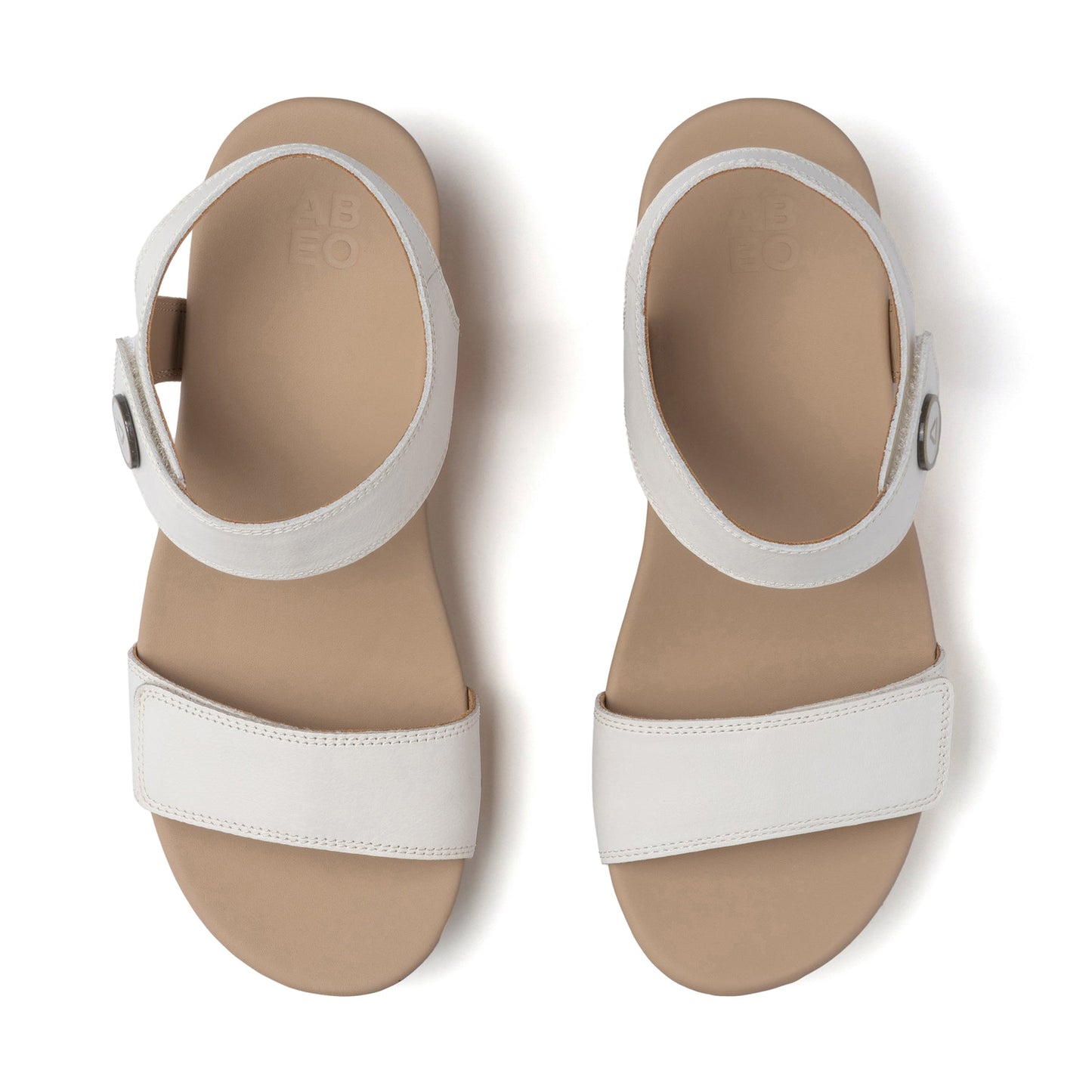 ABEO Footwear Riviera Strap Sandal Metatarsal White