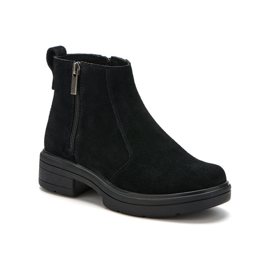 ABEO Footwear Vista Zip Black Suede