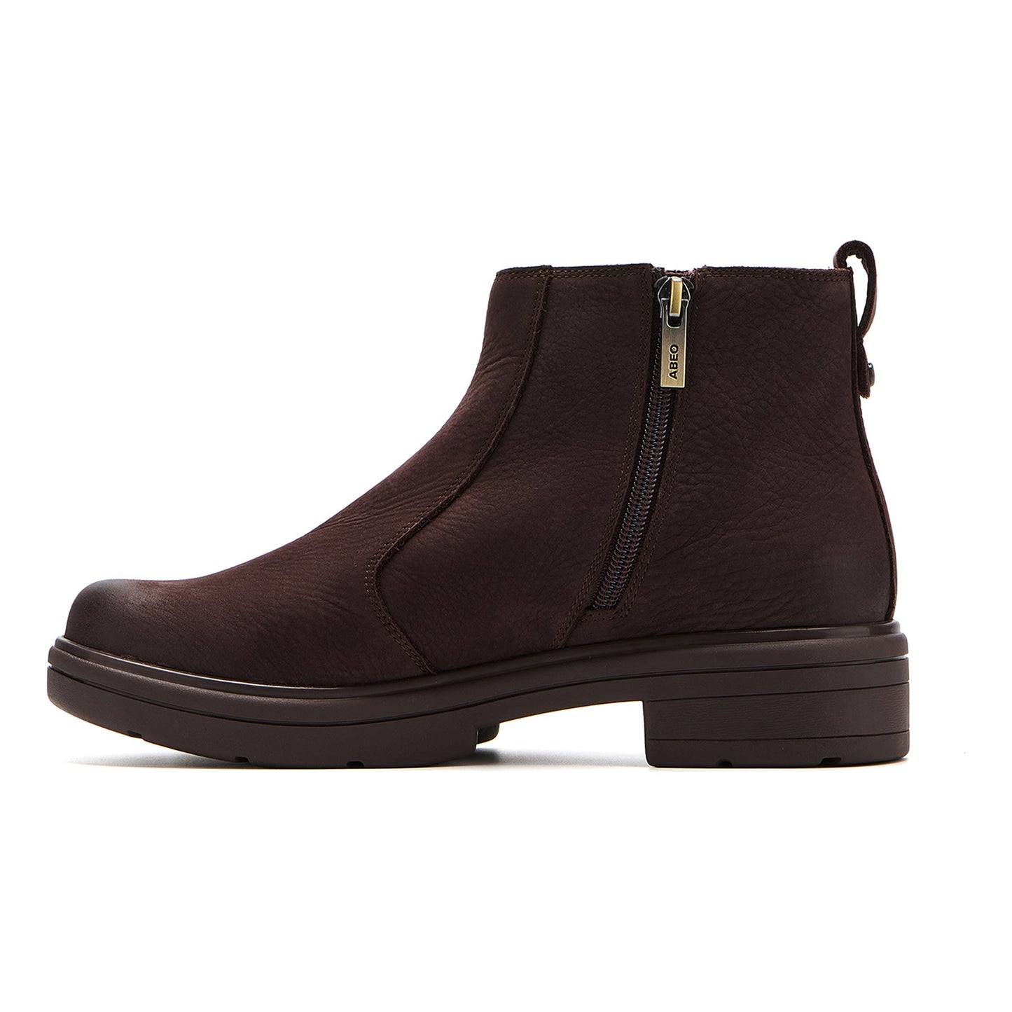 ABEO Footwear Vista Zip Chocolate Nubuck