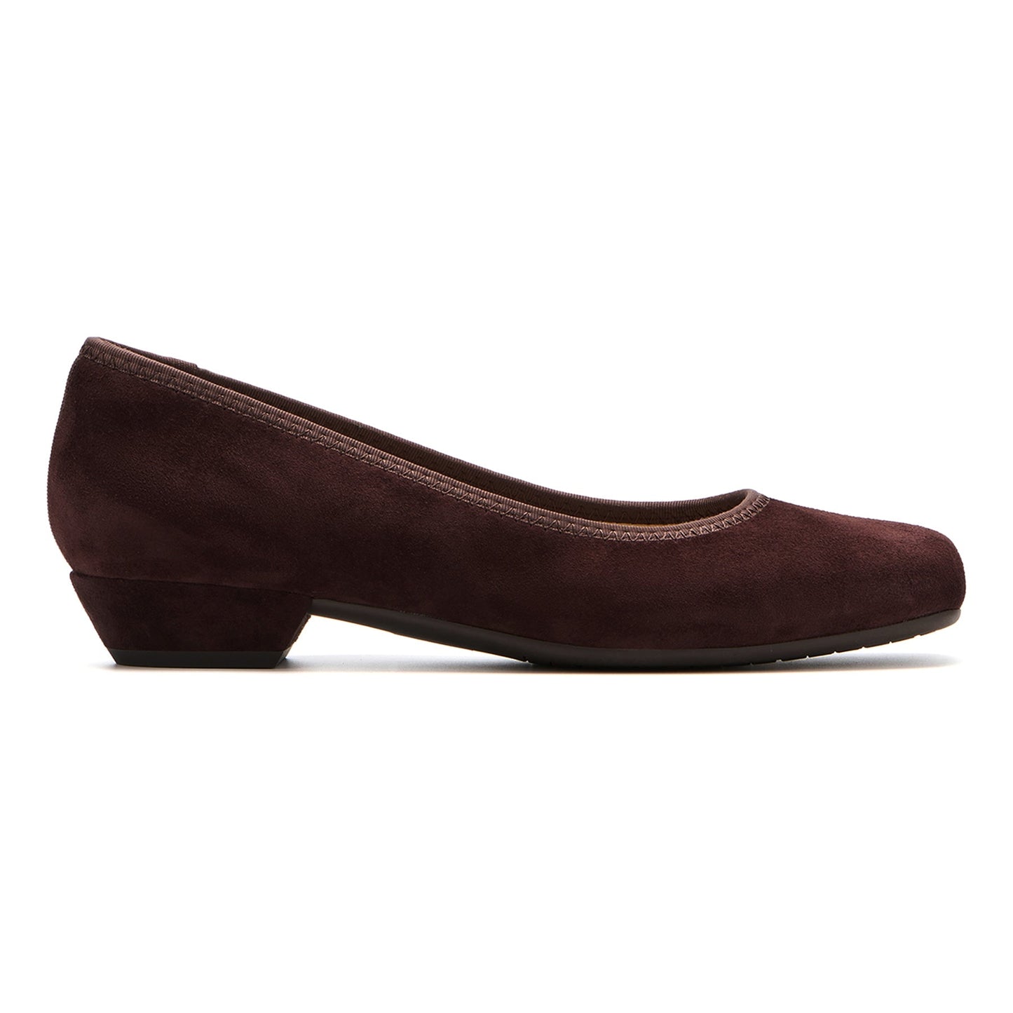 ABEO Footwear Via Pump Chocolate Suede